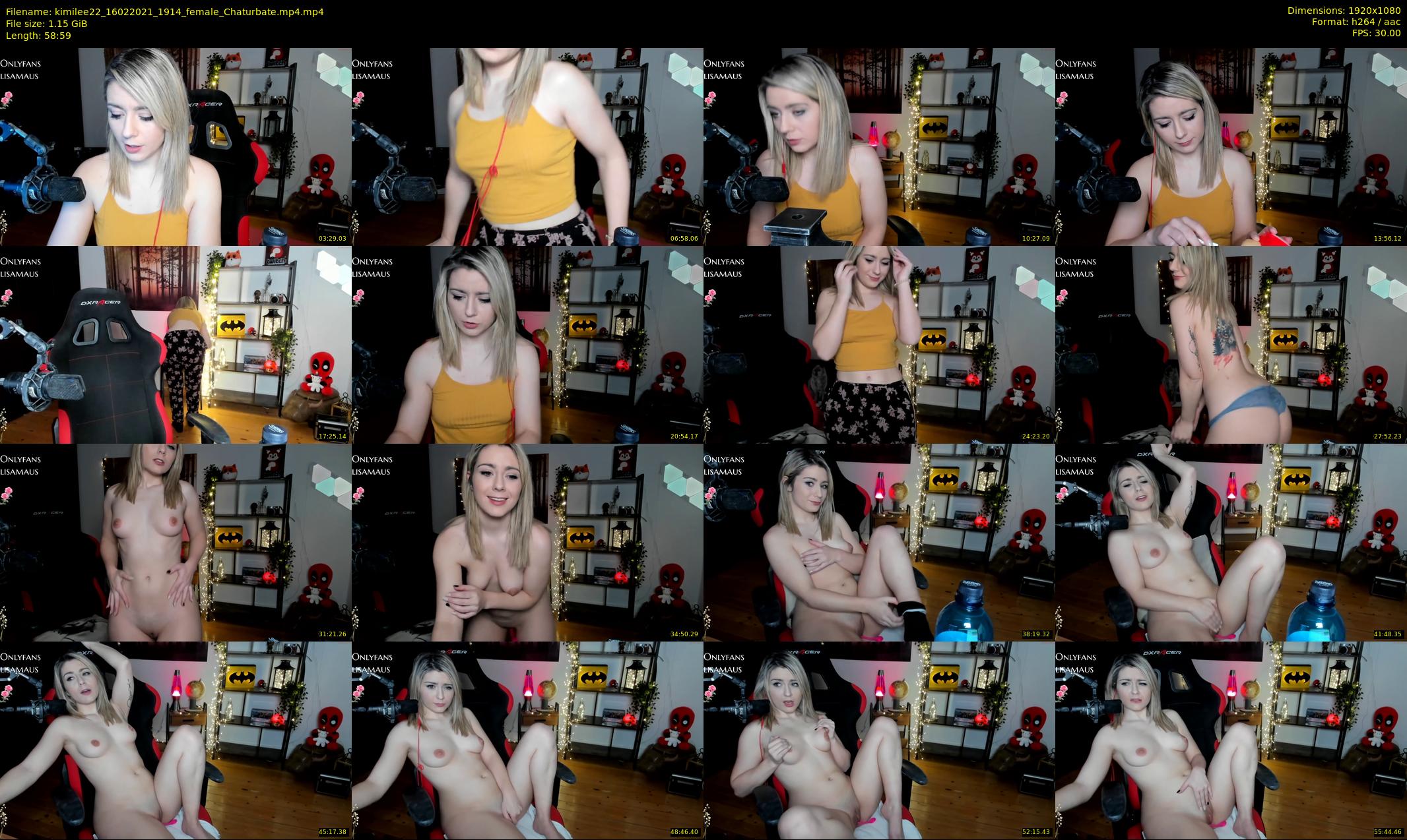 kimilee22 — 59 minute Chaturbate female cam show recording, 1080p, Feb 16, 2021