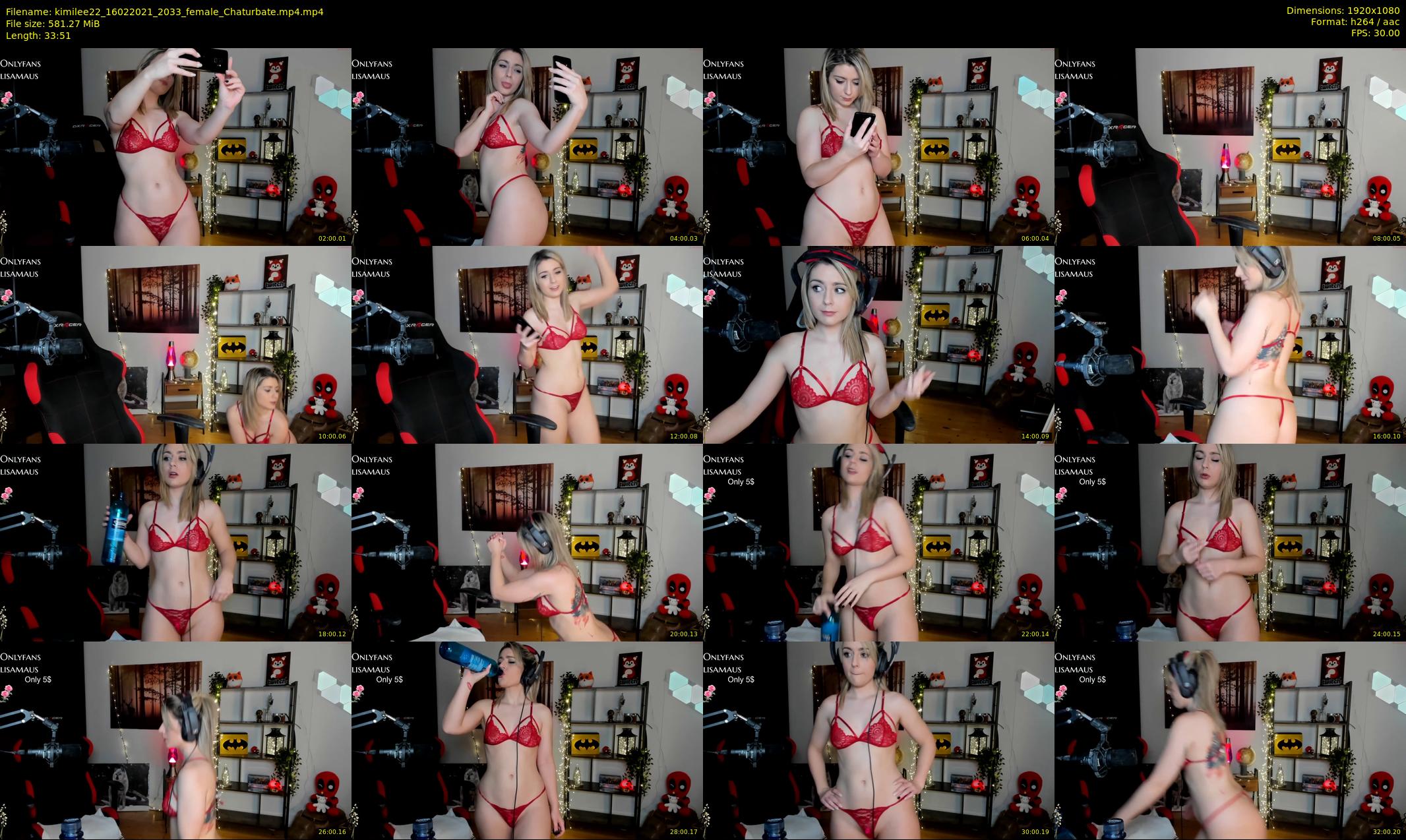 kimilee22 — 34 minute Chaturbate female cam show recording, 1080p, Feb 16, 2021