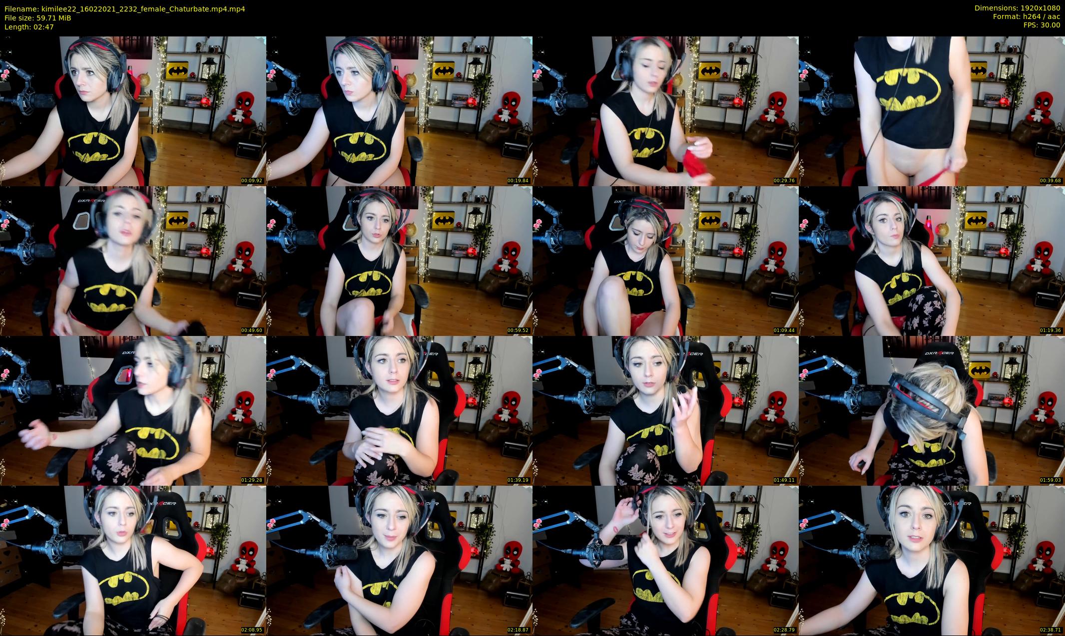 kimilee22 — 3 minute Chaturbate female cam show recording, 1080p, Feb 16, 2021