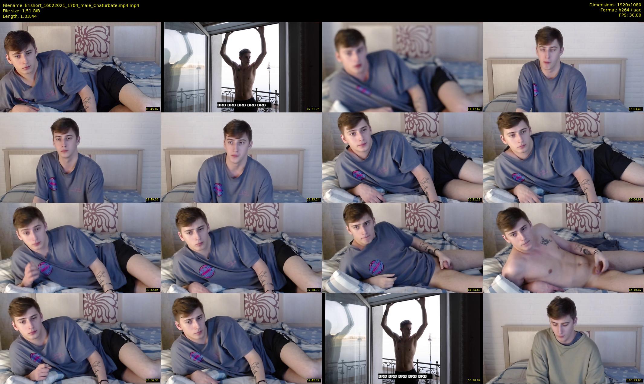 krishort — 64 minute Chaturbate male cam show recording, 1080p, Feb 16, 2021