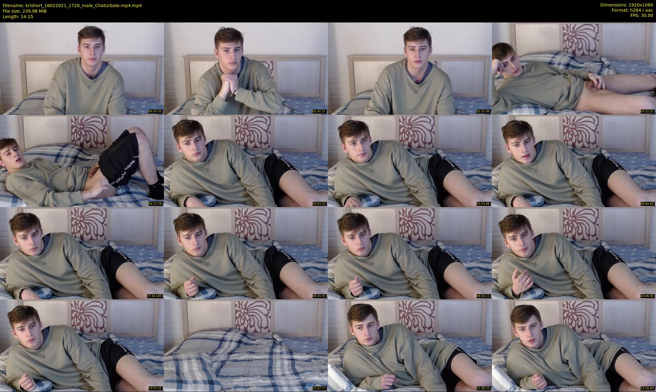 krishort — 15 minute Chaturbate male cam show recording, 1080p, Feb 16, 2021