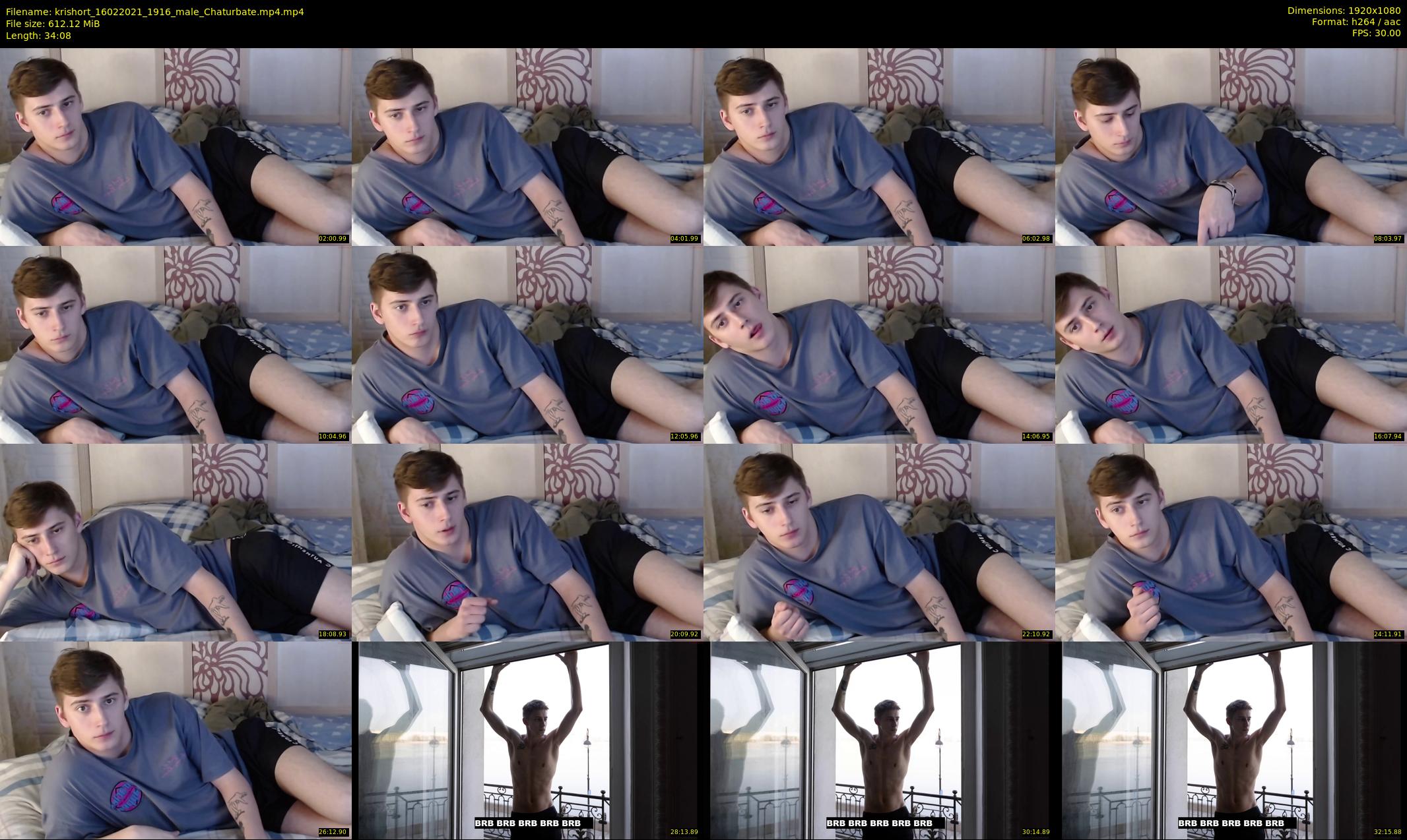 krishort — 35 minute Chaturbate male cam show recording, 1080p, Feb 16, 2021