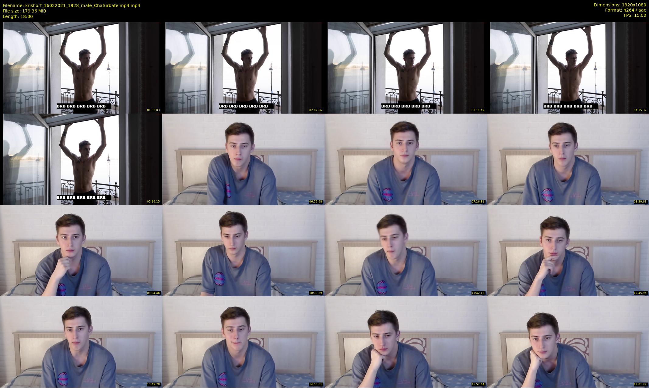 krishort — 18 minute Chaturbate male cam show recording, 1080p, Feb 16, 2021
