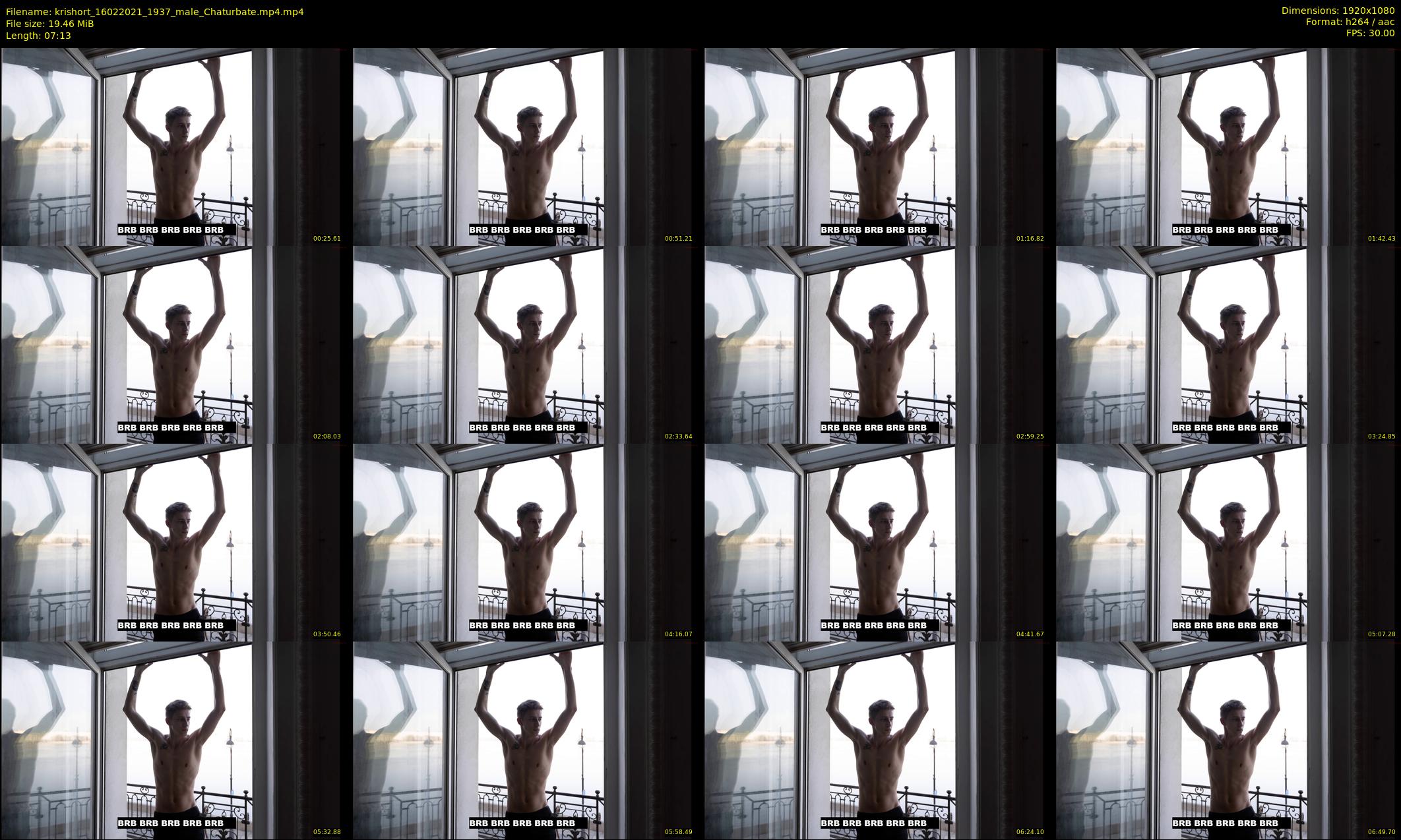 krishort — 8 minute Chaturbate male cam show recording, 1080p, Feb 16, 2021