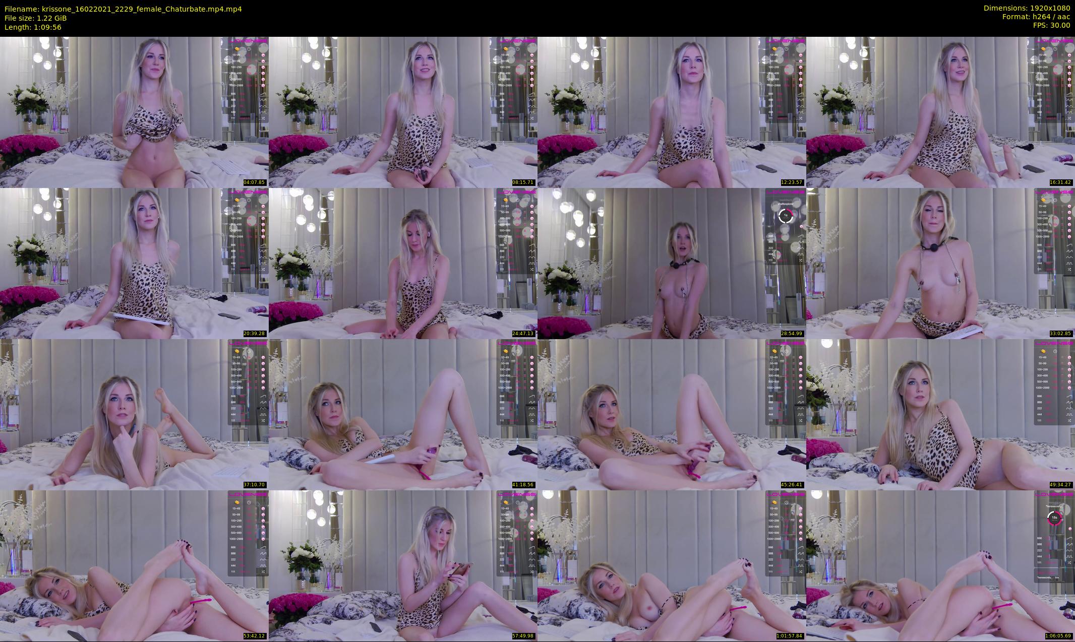 krissone — 70 minute Chaturbate female cam show recording, 1080p, Feb 16, 2021
