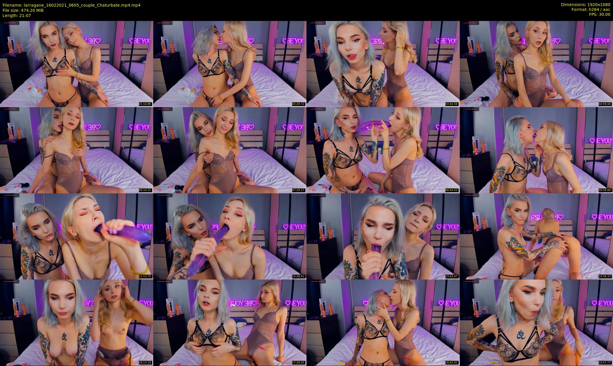 larragane — 22 minute Chaturbate couple cam show recording, 1080p, Feb 16, 2021