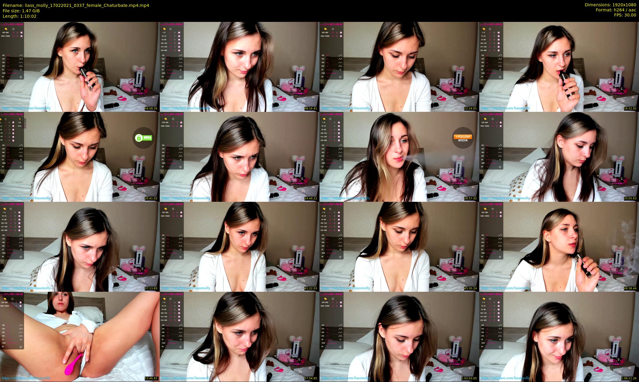 liass_molly — 71 minute Chaturbate female cam show recording, 1080p, Feb 17, 2021