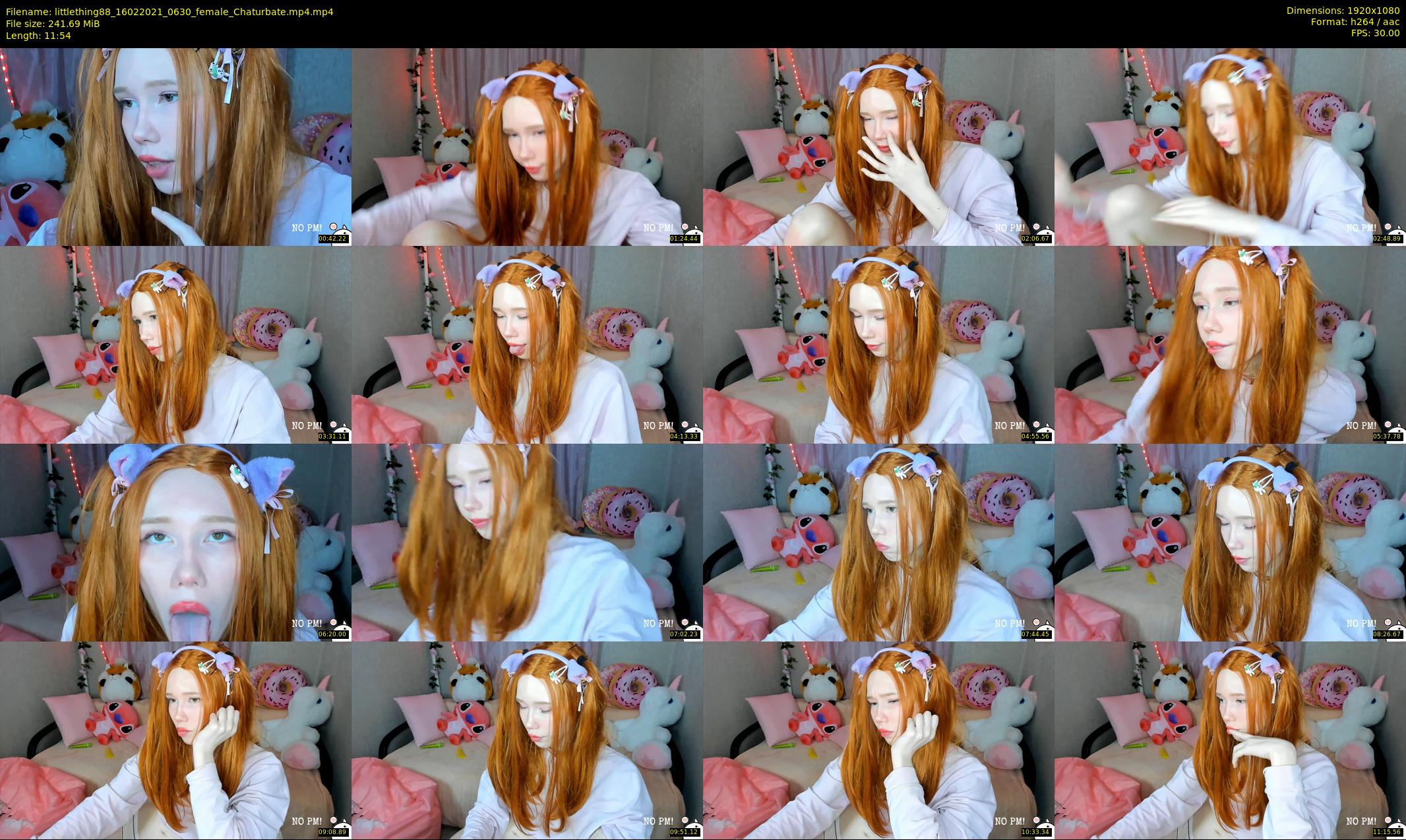 littlething88 — 12 minute Chaturbate female cam show recording, 1080p, Feb 16, 2021