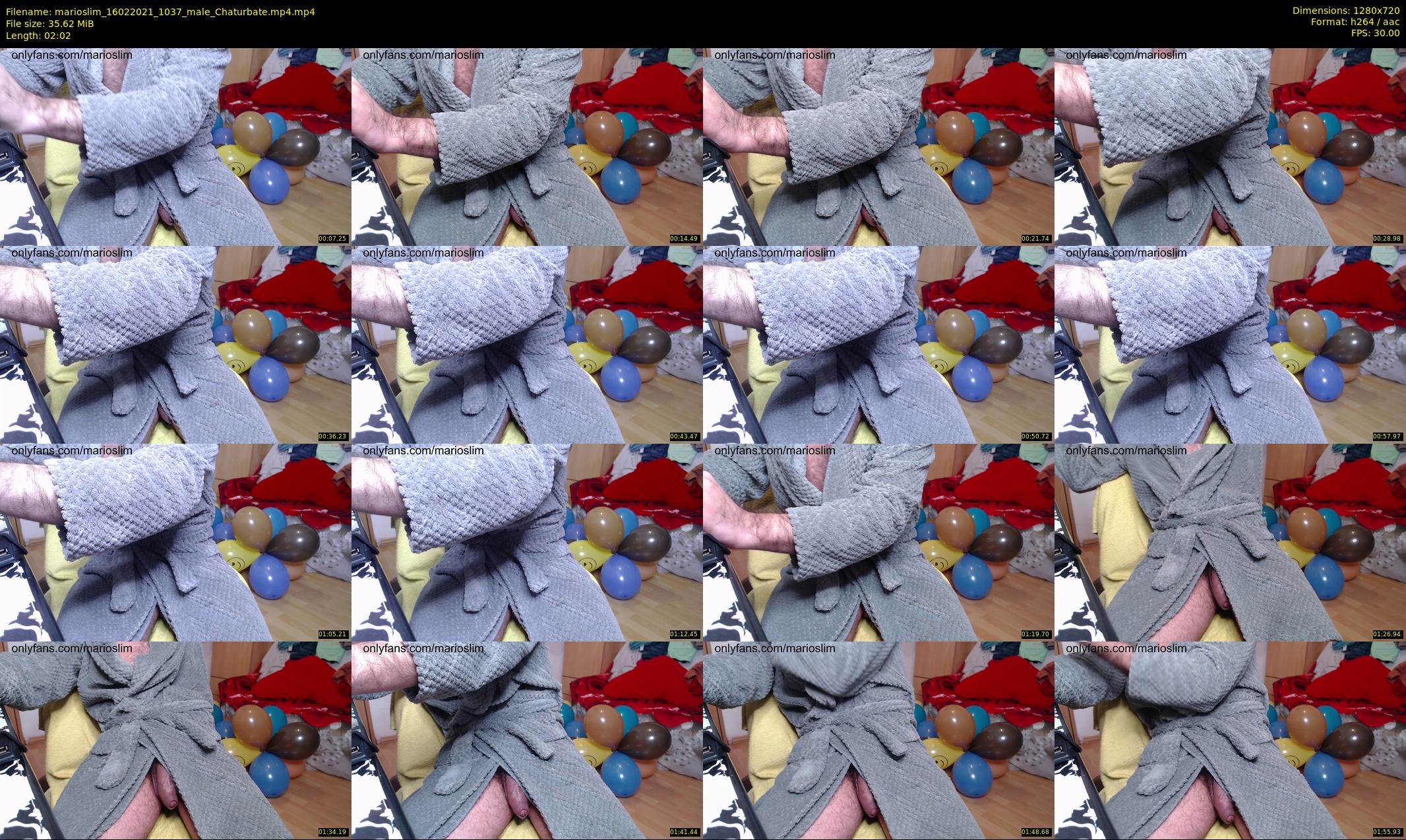 marioslim — 3 minute Chaturbate male cam show recording, 720p, Feb 16, 2021