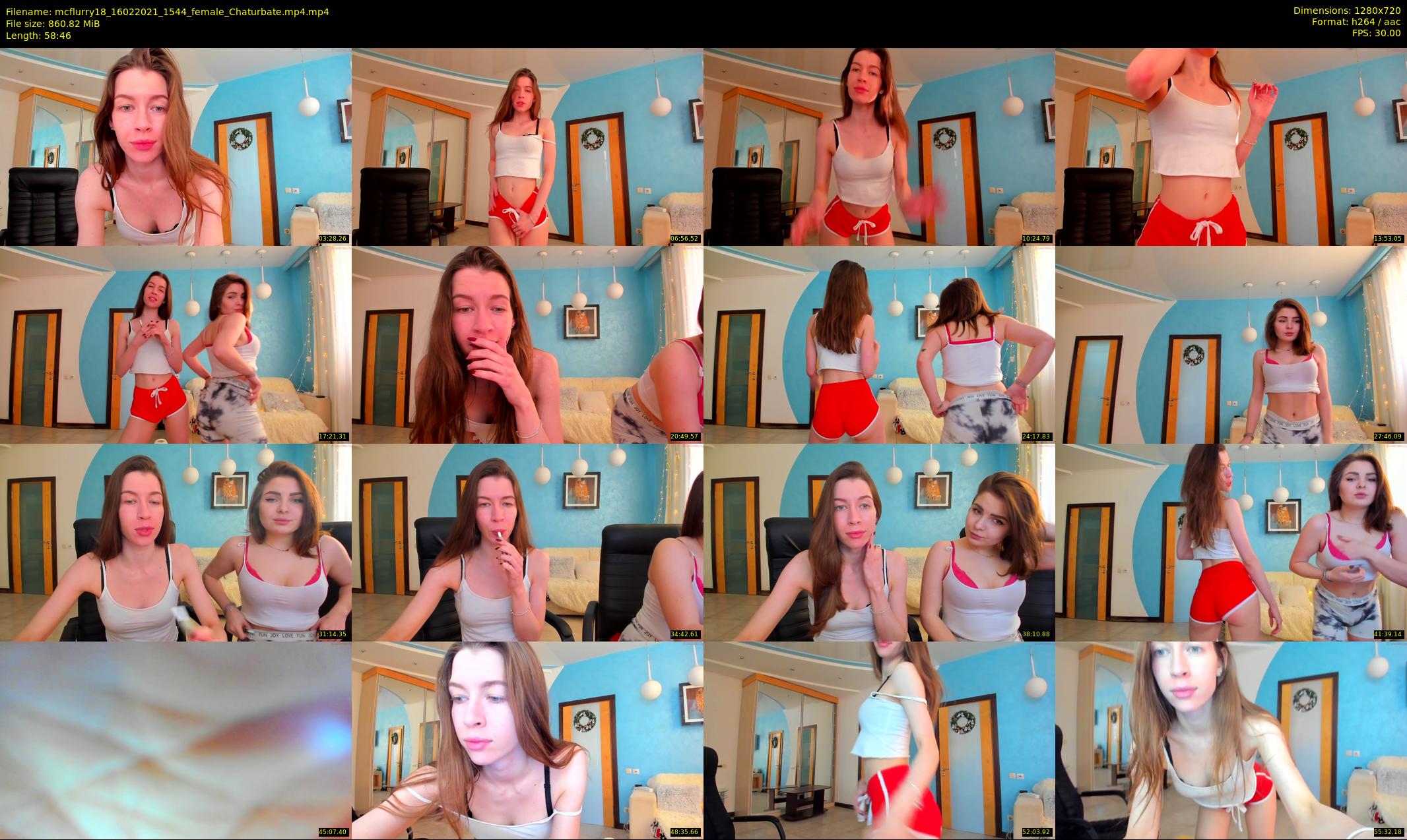 mcflurry18 — 59 minute Chaturbate female cam show recording, 720p, Feb 16, 2021