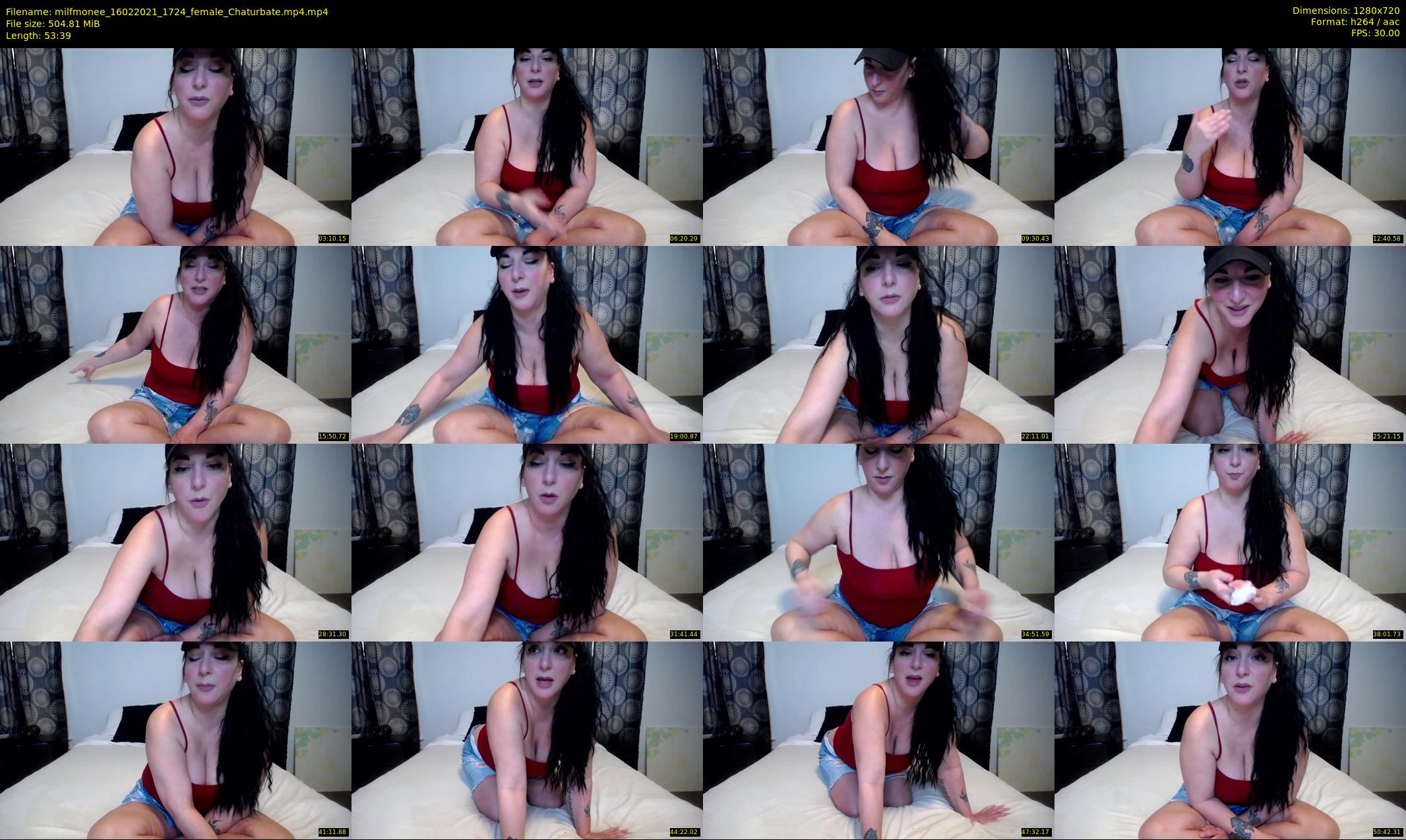 milfmonee — 54 minute Chaturbate female cam show recording, 720p, Feb 16, 2021