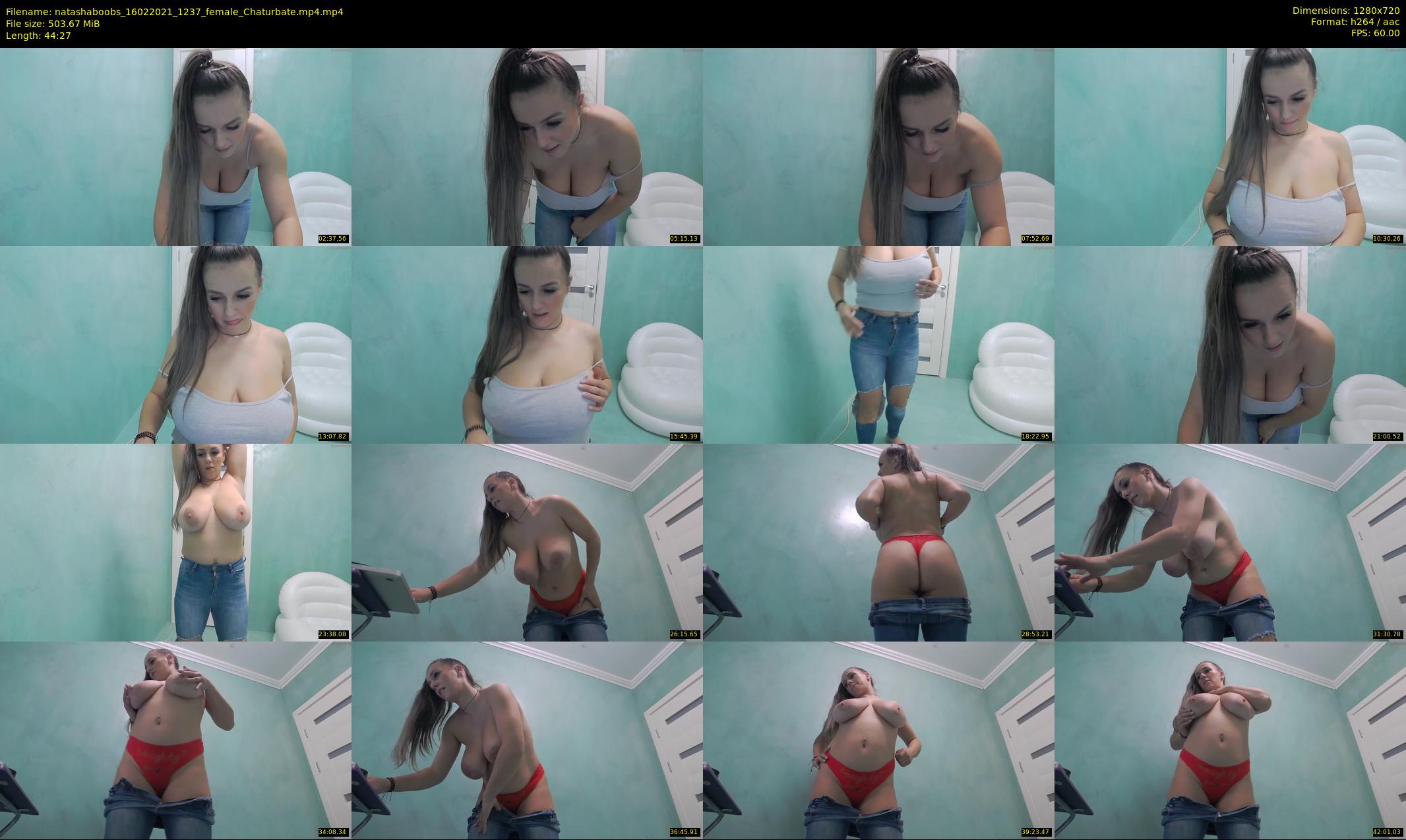 natashaboobs — 45 minute Chaturbate female cam show recording, 720p, Feb 16, 2021