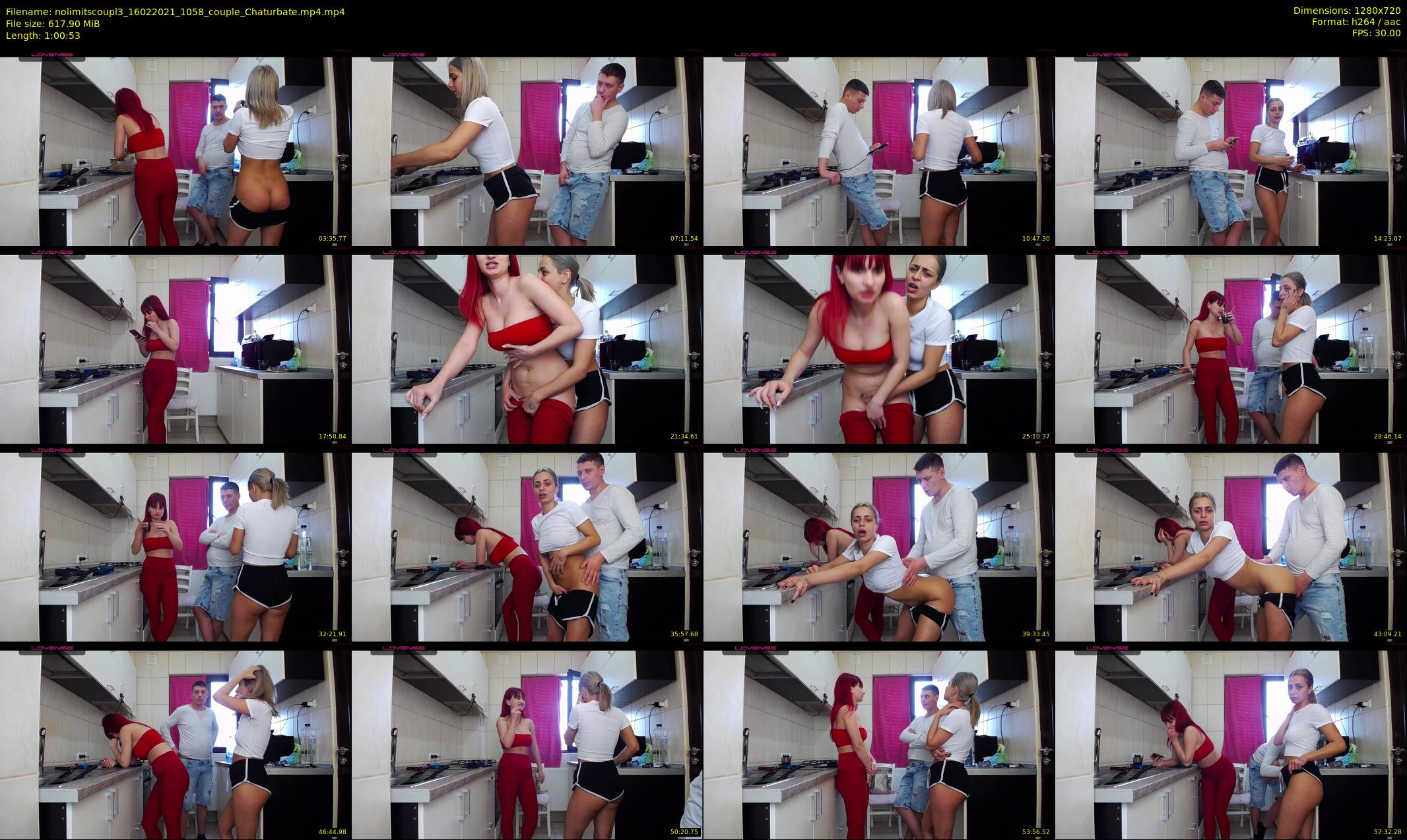 nolimitscoupl3 — 61 minute Chaturbate couple cam show recording, 720p, Feb 16, 2021