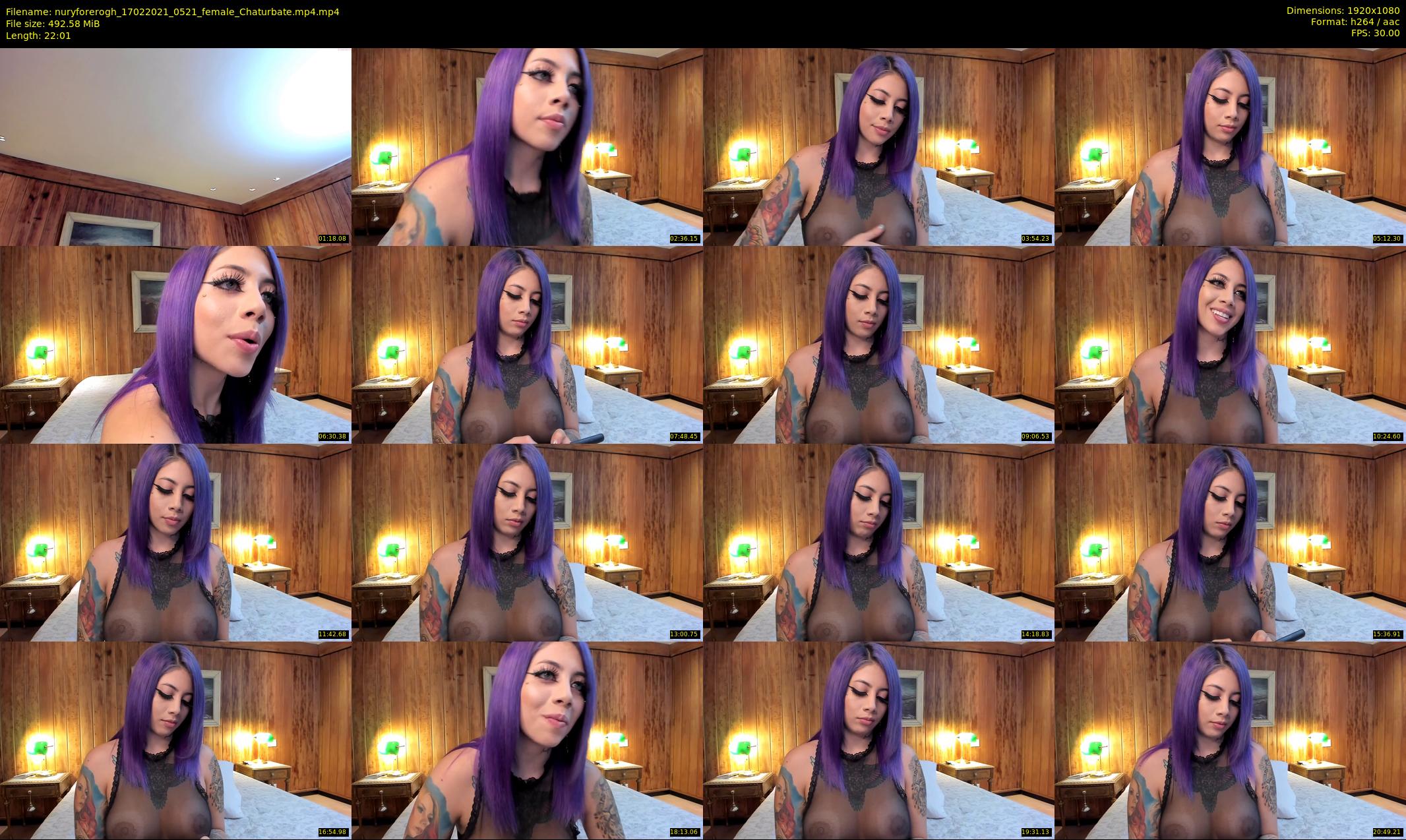 nuryforerogh — 23 minute Chaturbate female cam show recording, 1080p, Feb 17, 2021