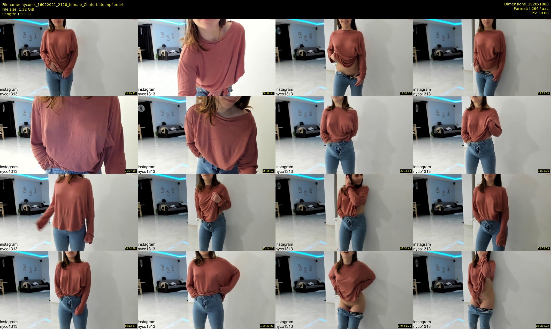 nyconik — 74 minute Chaturbate female cam show recording, 1080p, Feb 16, 2021