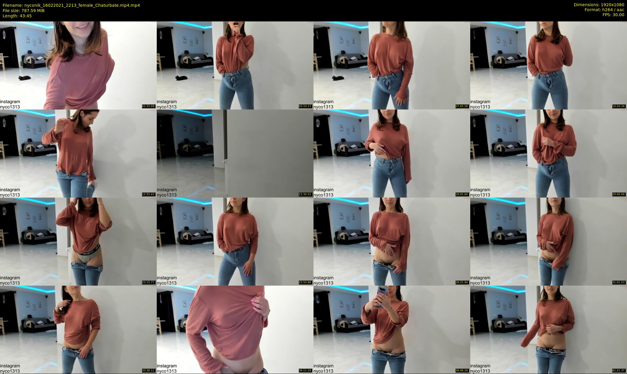 nyconik — 44 minute Chaturbate female cam show recording, 1080p, Feb 16, 2021