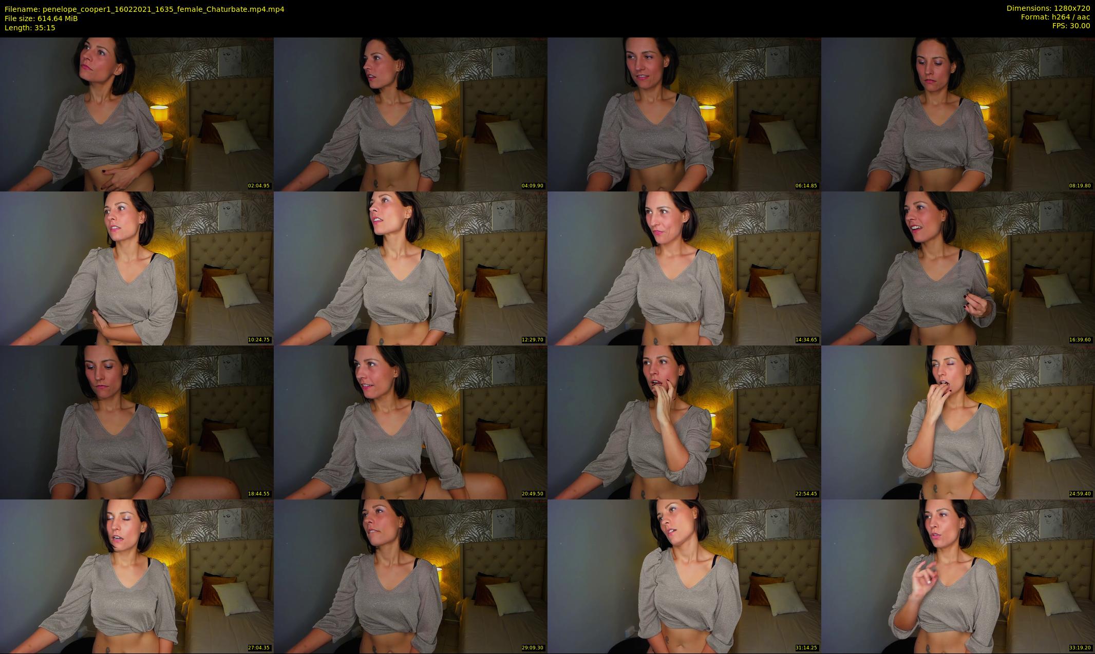 penelope_cooper1 — 36 minute Chaturbate female cam show recording, 720p, Feb 16, 2021