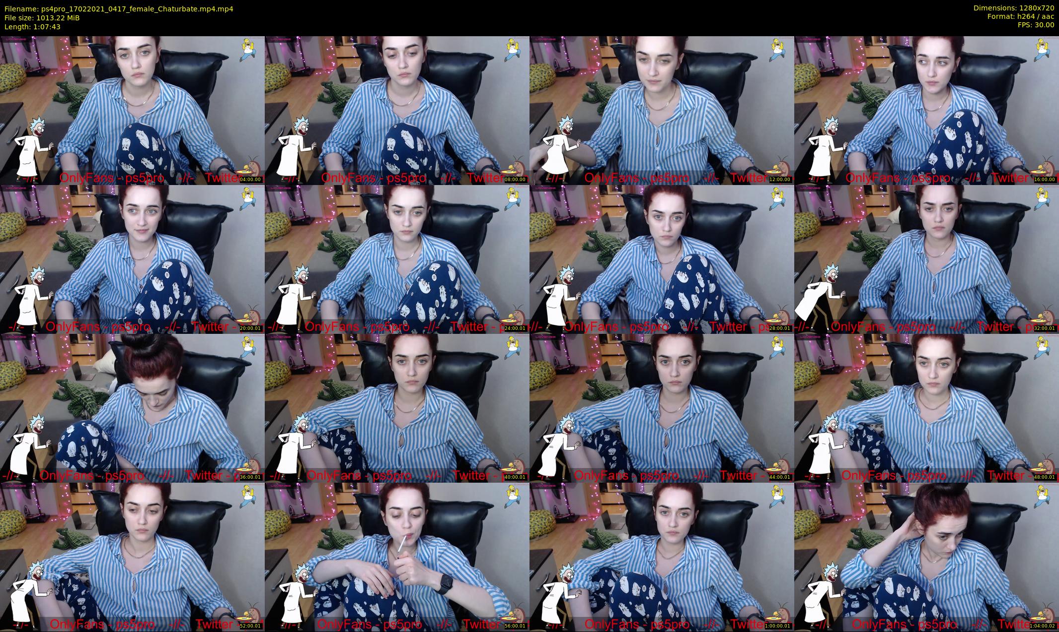 ps4pro — 68 minute Chaturbate female cam show recording, 720p, Feb 17, 2021