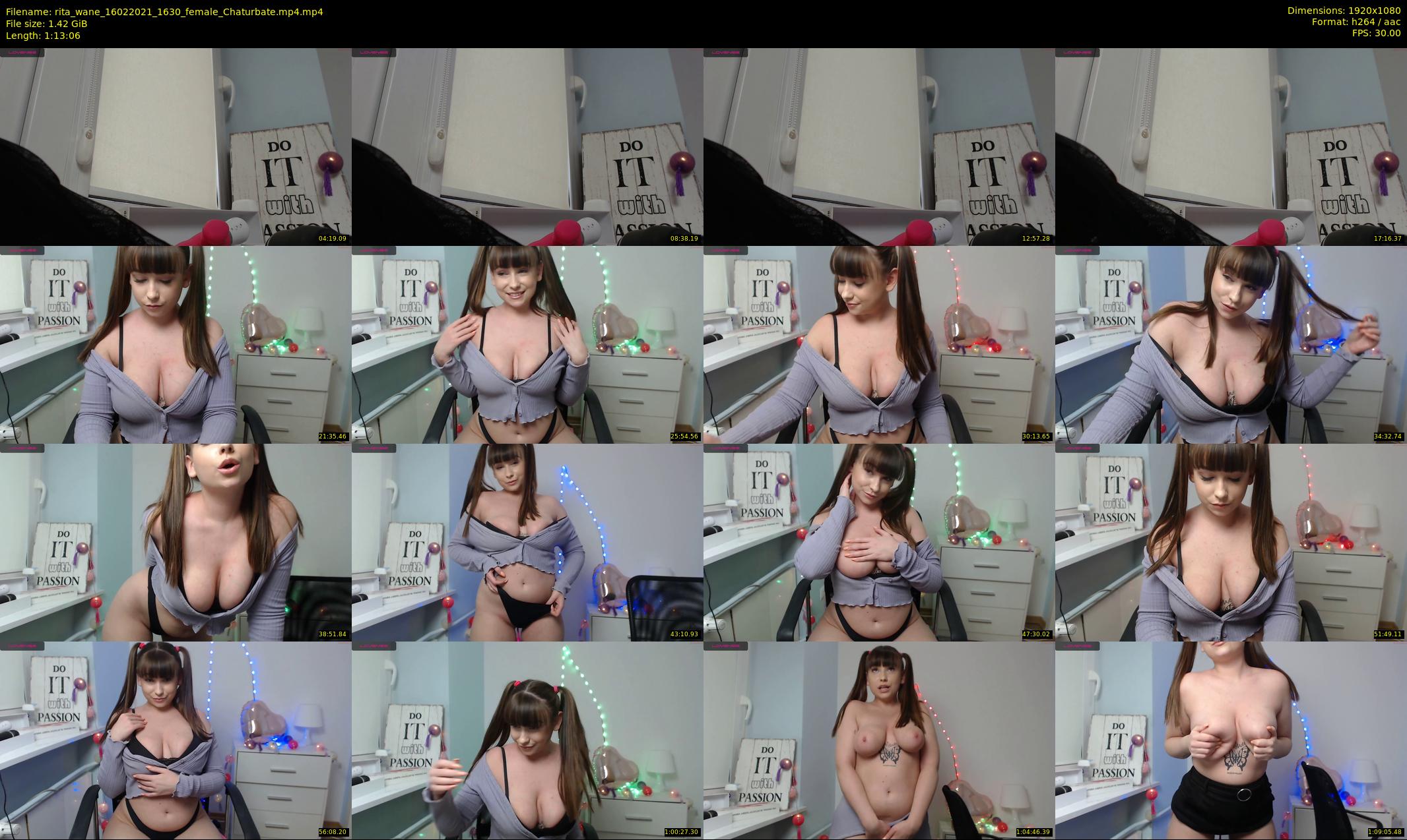 rita_wane — 74 minute Chaturbate female cam show recording, 1080p, Feb 16, 2021