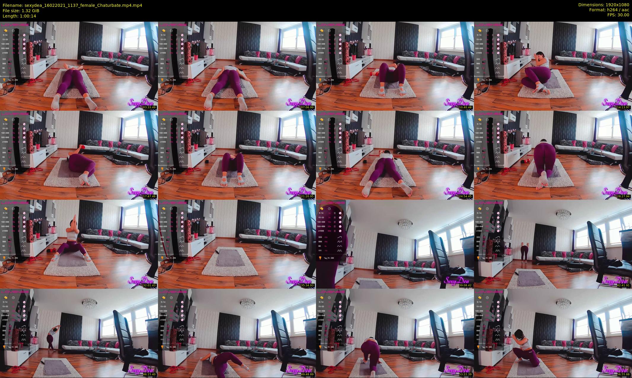 sexydea — 61 minute Chaturbate female cam show recording, 1080p, Feb 16, 2021