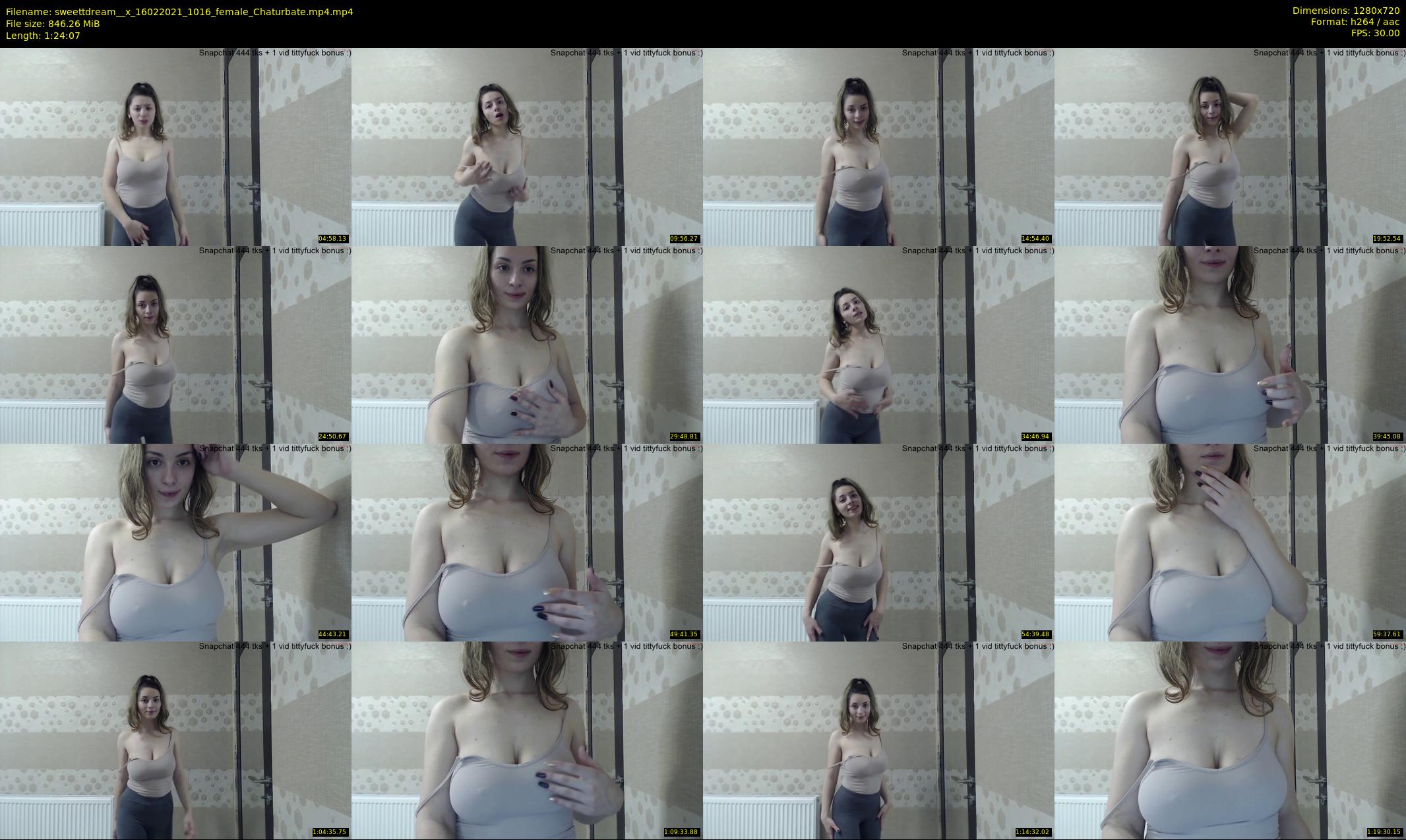 sweettdream__x — 85 minute Chaturbate female cam show recording, 720p, Feb 16, 2021