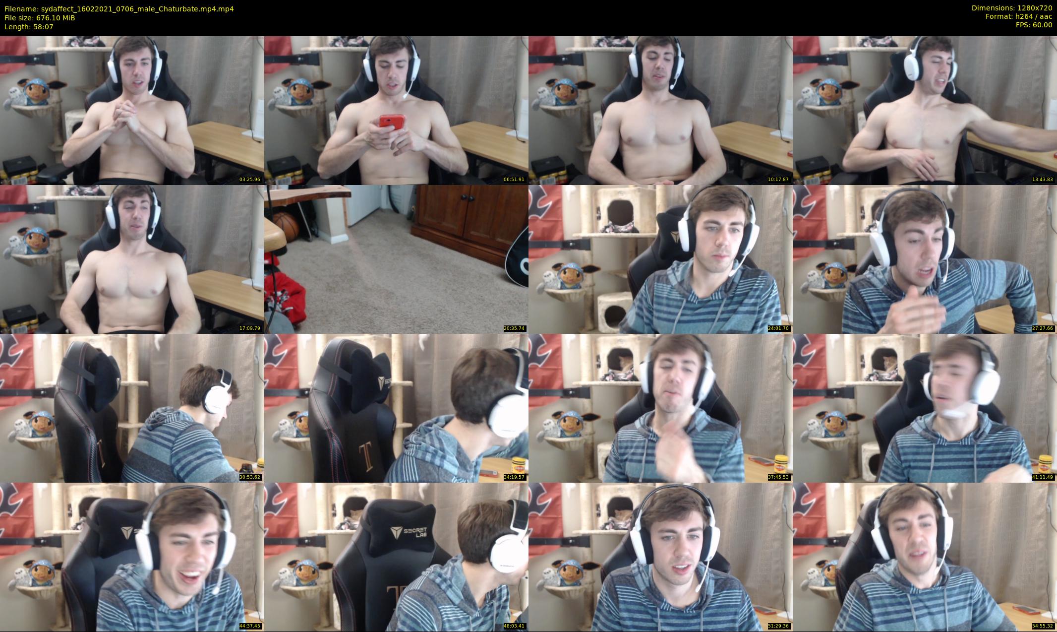 sydaffect — 59 minute Chaturbate male cam show recording, 720p, Feb 16, 2021