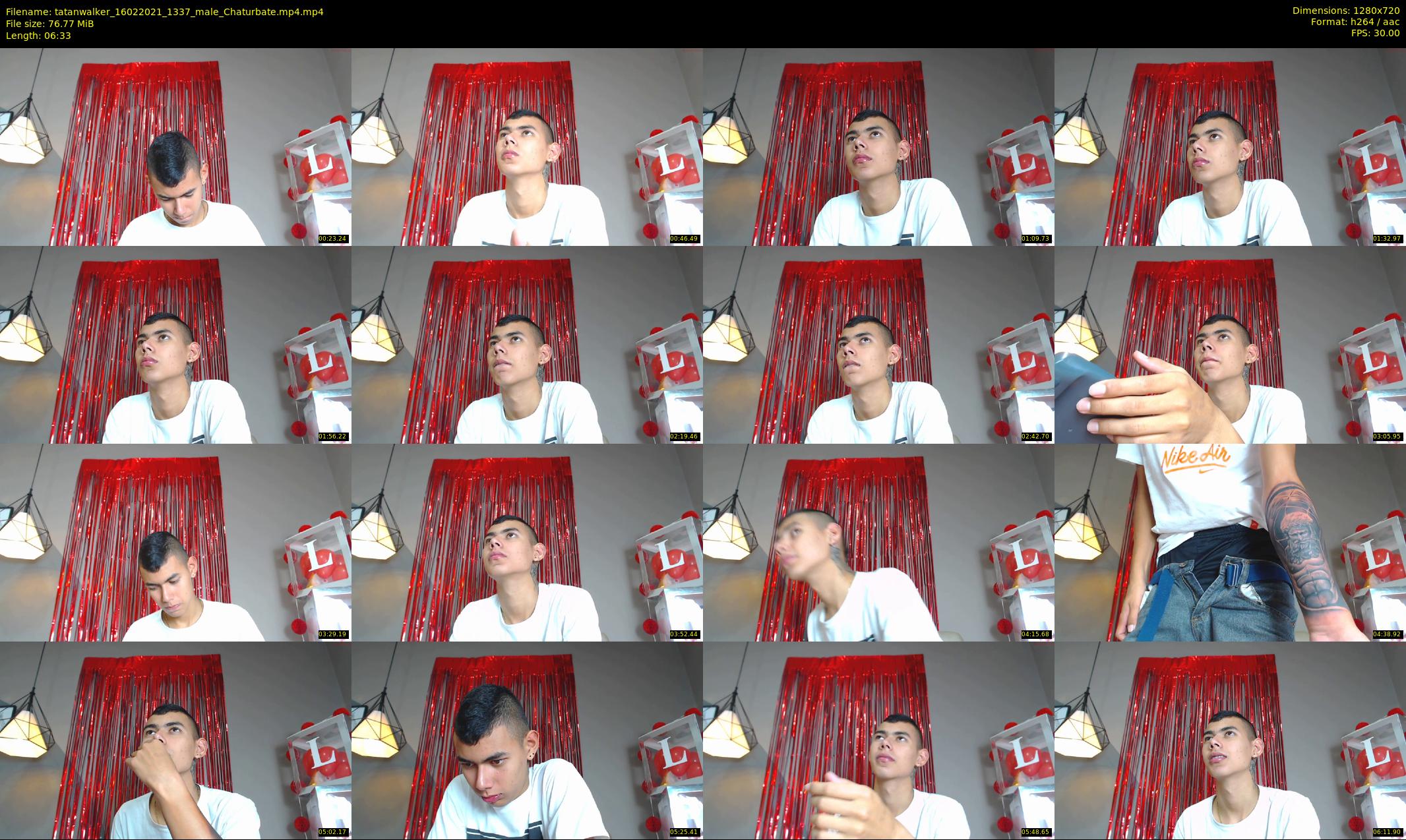 tatanwalker — 7 minute Chaturbate male cam show recording, 720p, Feb 16, 2021