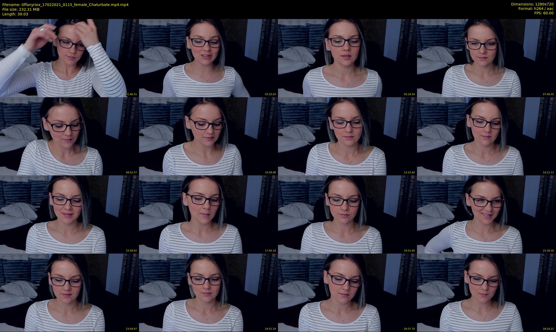 tiffanyriox — 31 minute Chaturbate female cam show recording, 720p, Feb 17, 2021