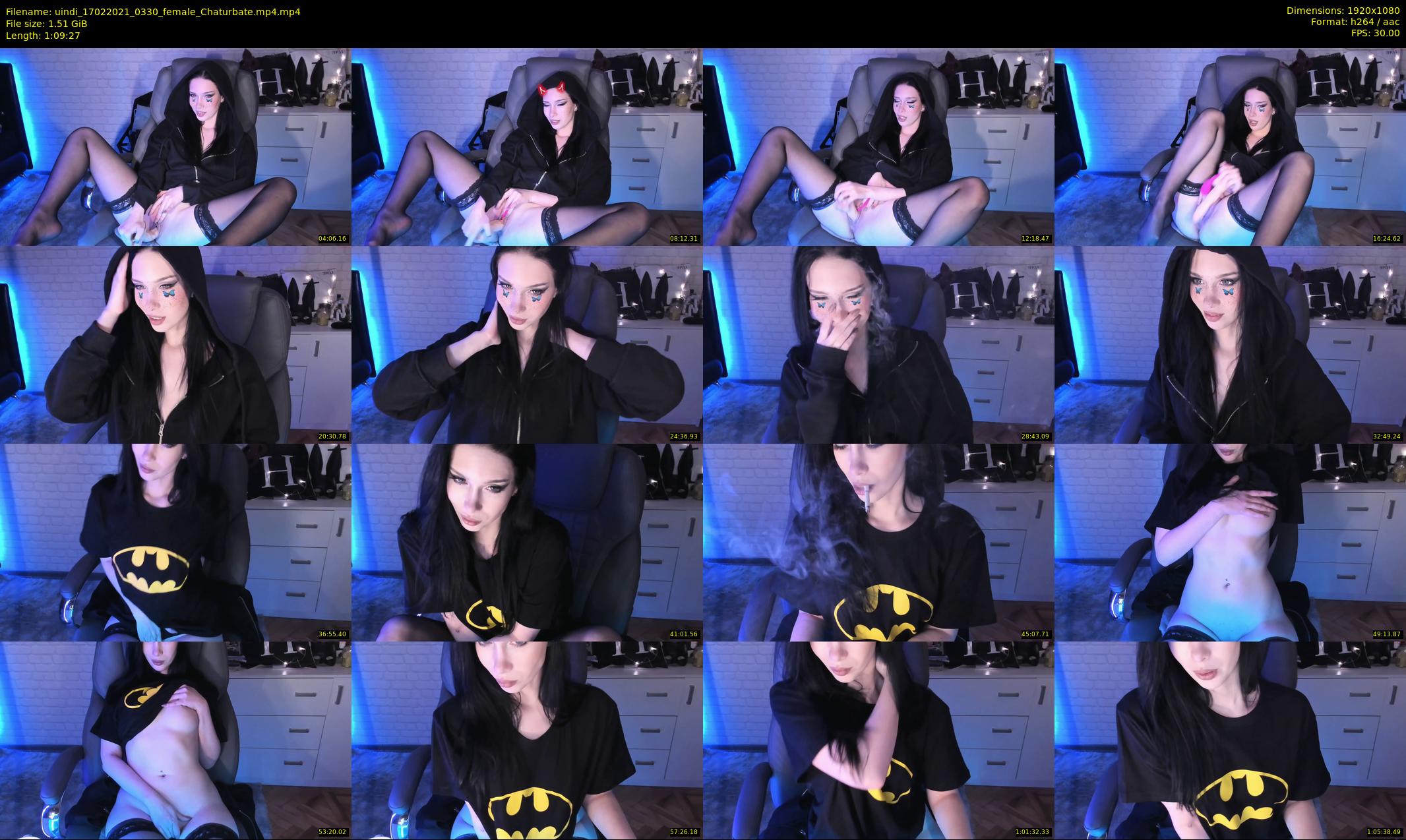 uindi — 70 minute Chaturbate female cam show recording, 1080p, Feb 17, 2021