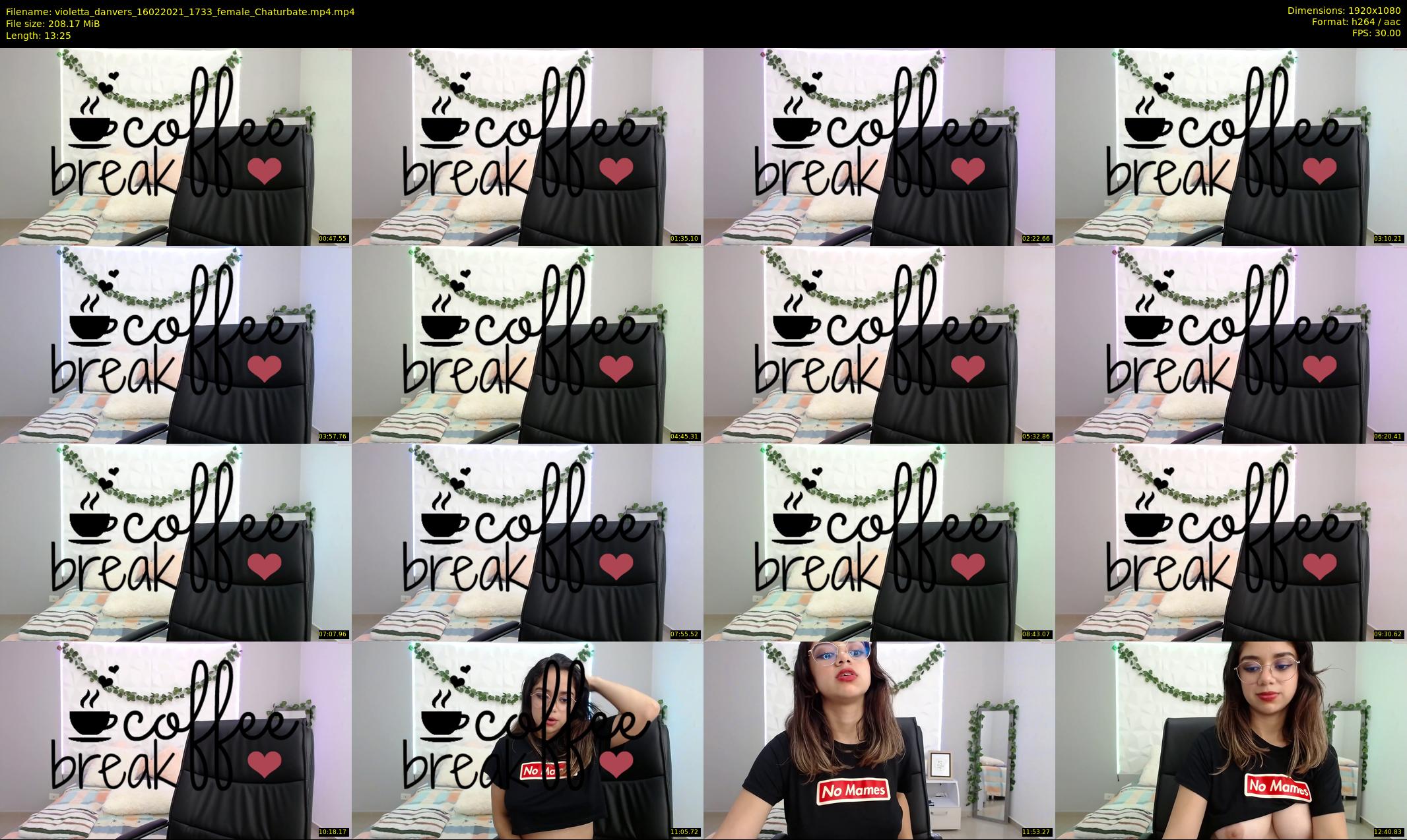 violetta_danvers — 14 minute Chaturbate female cam show recording, 1080p, Feb 16, 2021