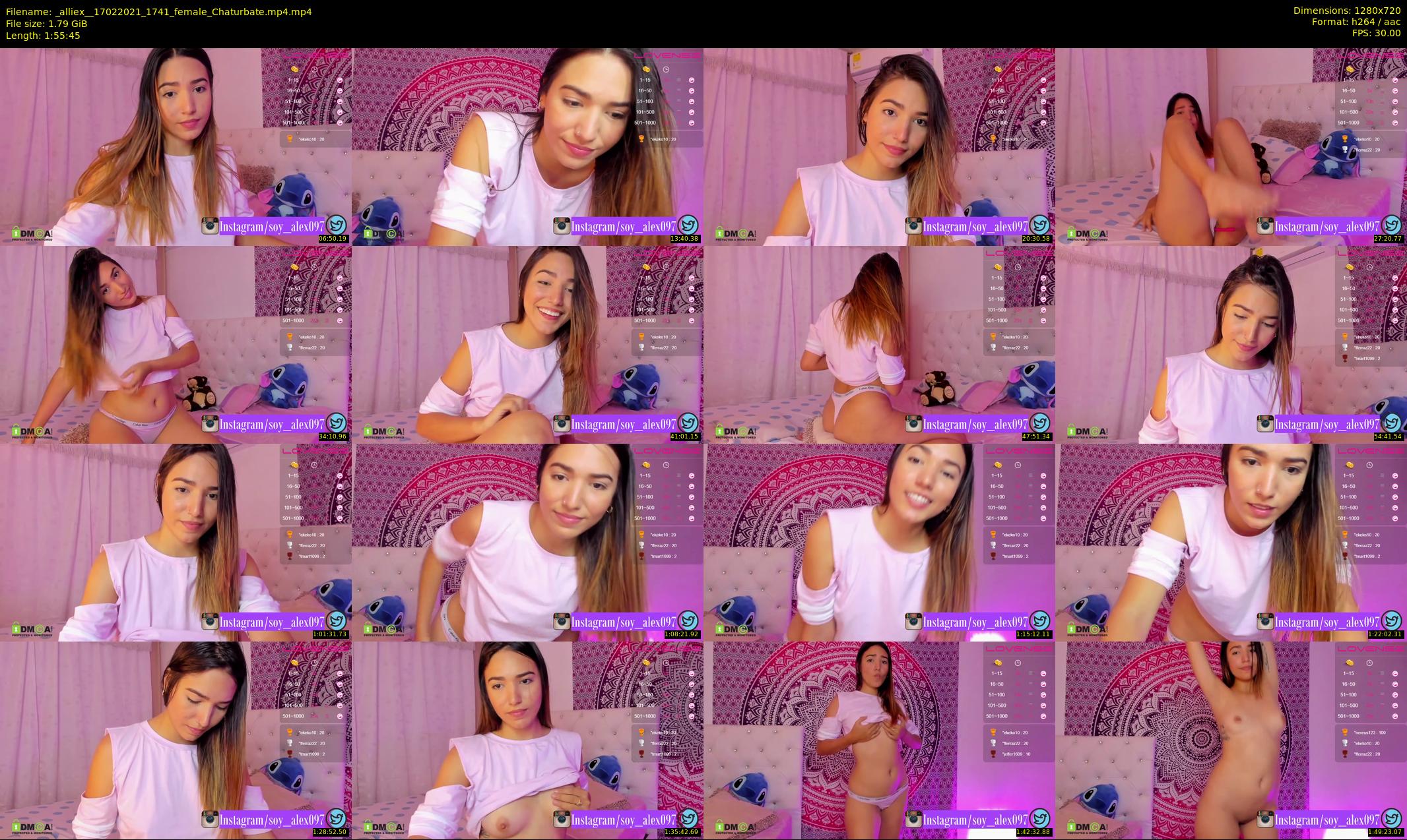 _alliex_ — 116 minute Chaturbate female cam show recording, 720p, Feb 17, 2021