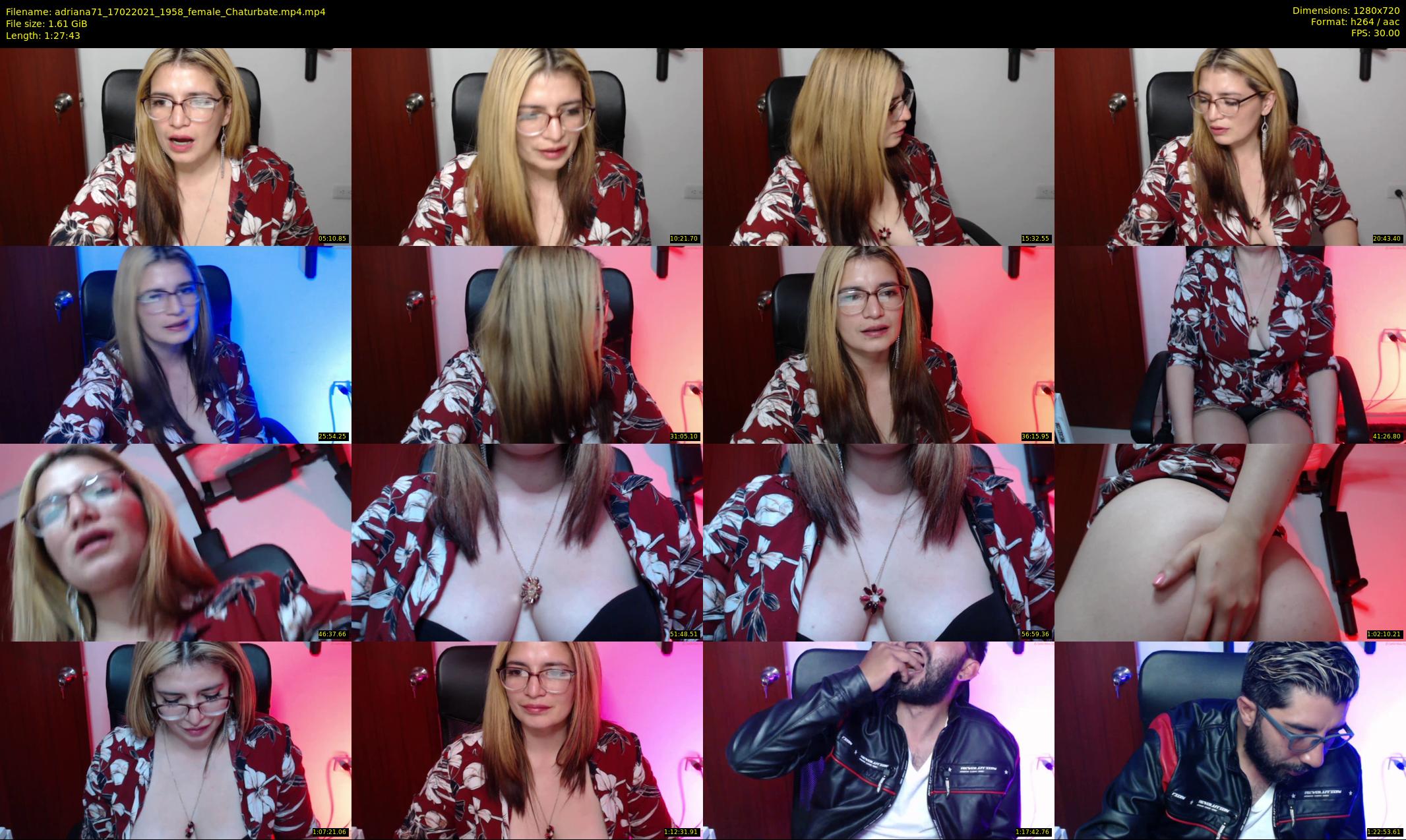 adriana71 — 88 minute Chaturbate couple cam show recording, 720p, Feb 17, 2021