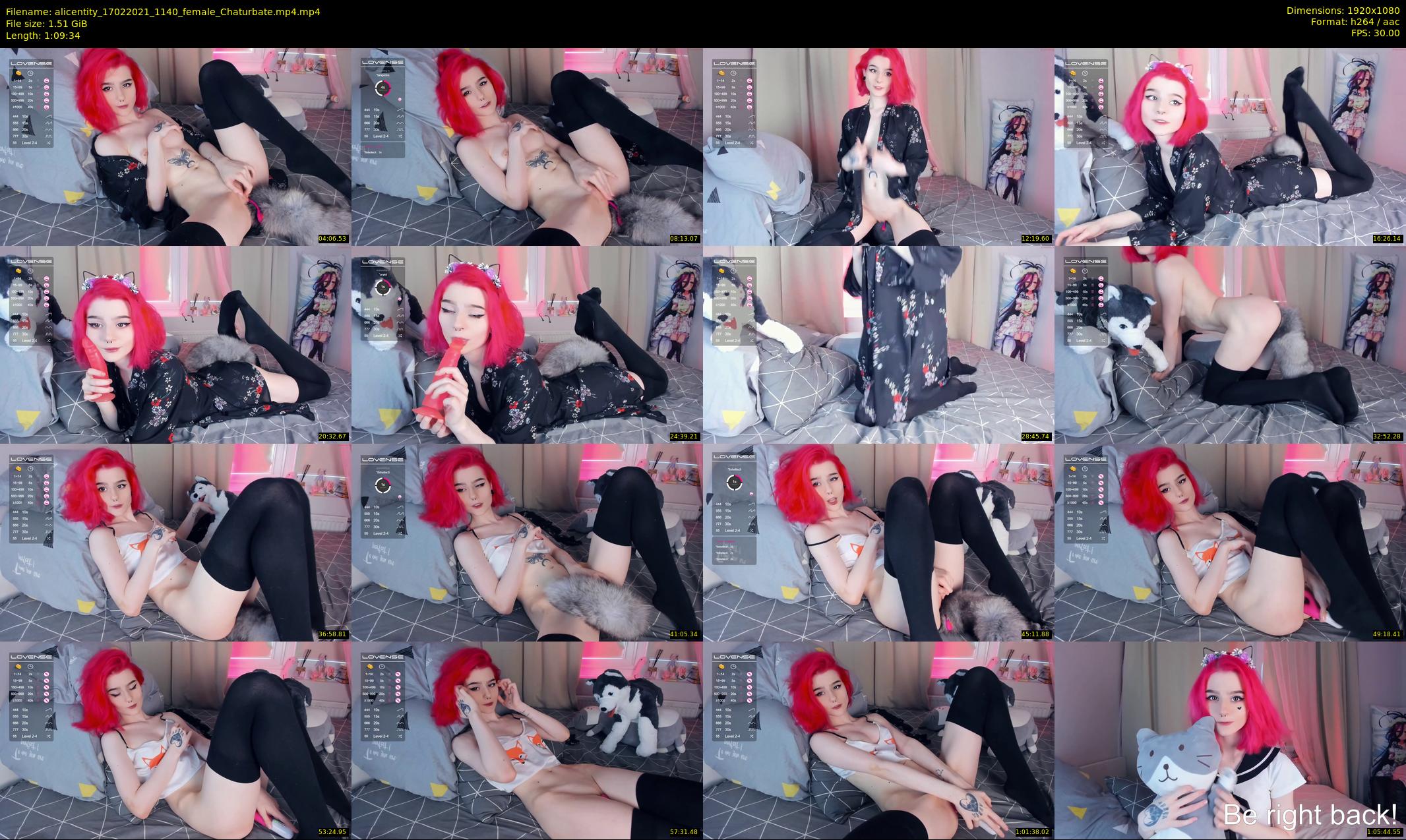 alicentity — 70 minute Chaturbate female cam show recording, 1080p, Feb 17, 2021