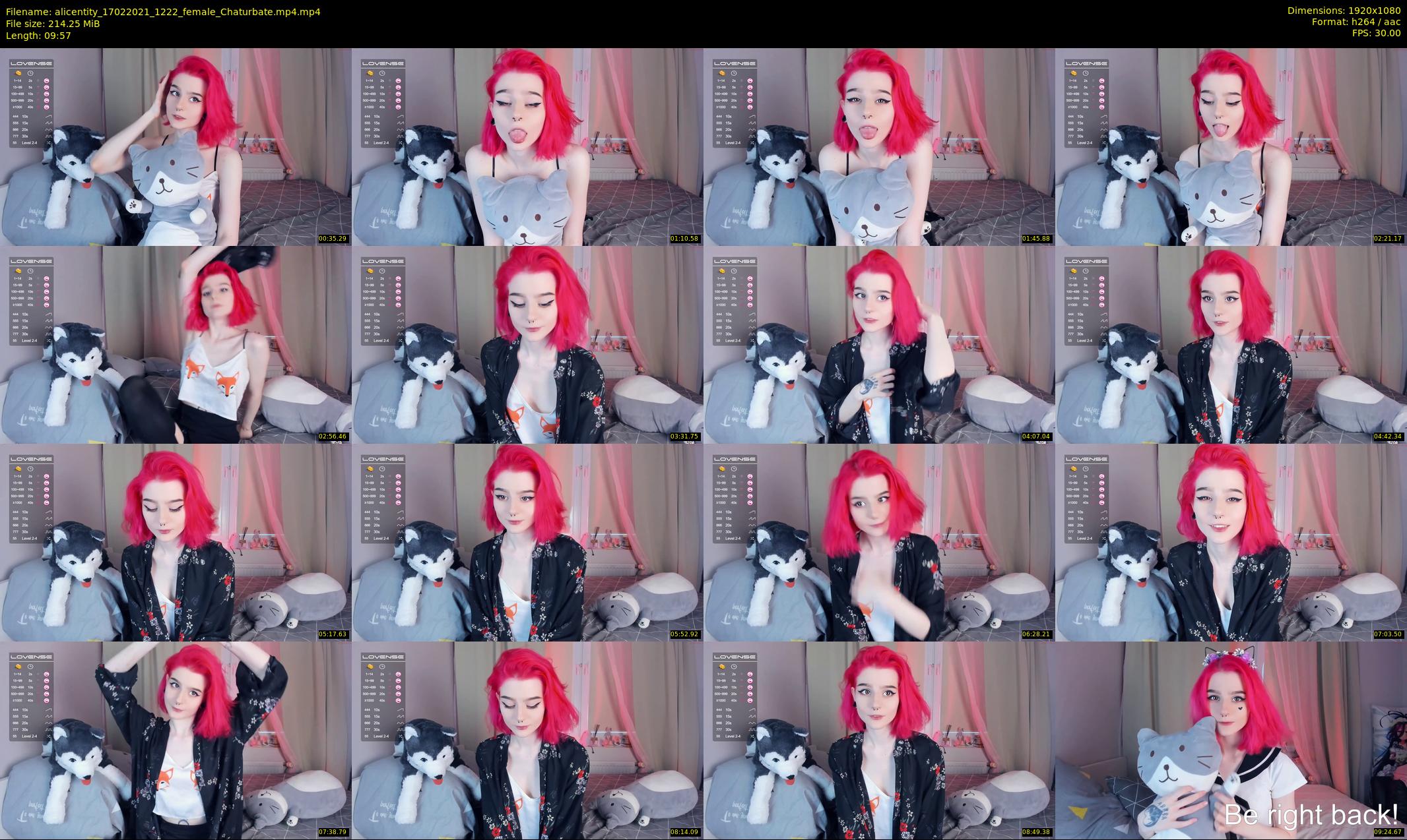 alicentity — 10 minute Chaturbate female cam show recording, 1080p, Feb 17, 2021