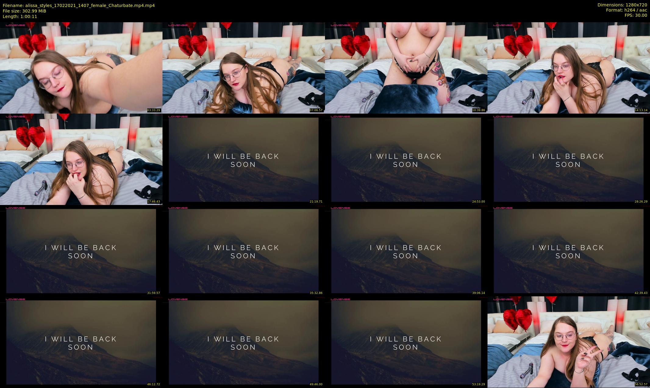 alissa_styles — 61 minute Chaturbate female cam show recording, 720p, Feb 17, 2021