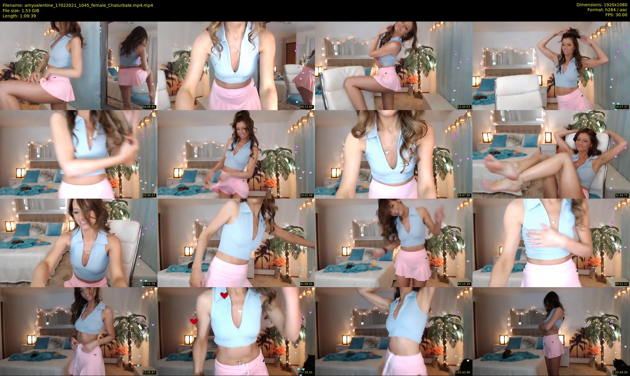 amyvalentine — 70 minute Chaturbate female cam show recording, 1080p, Feb 17, 2021