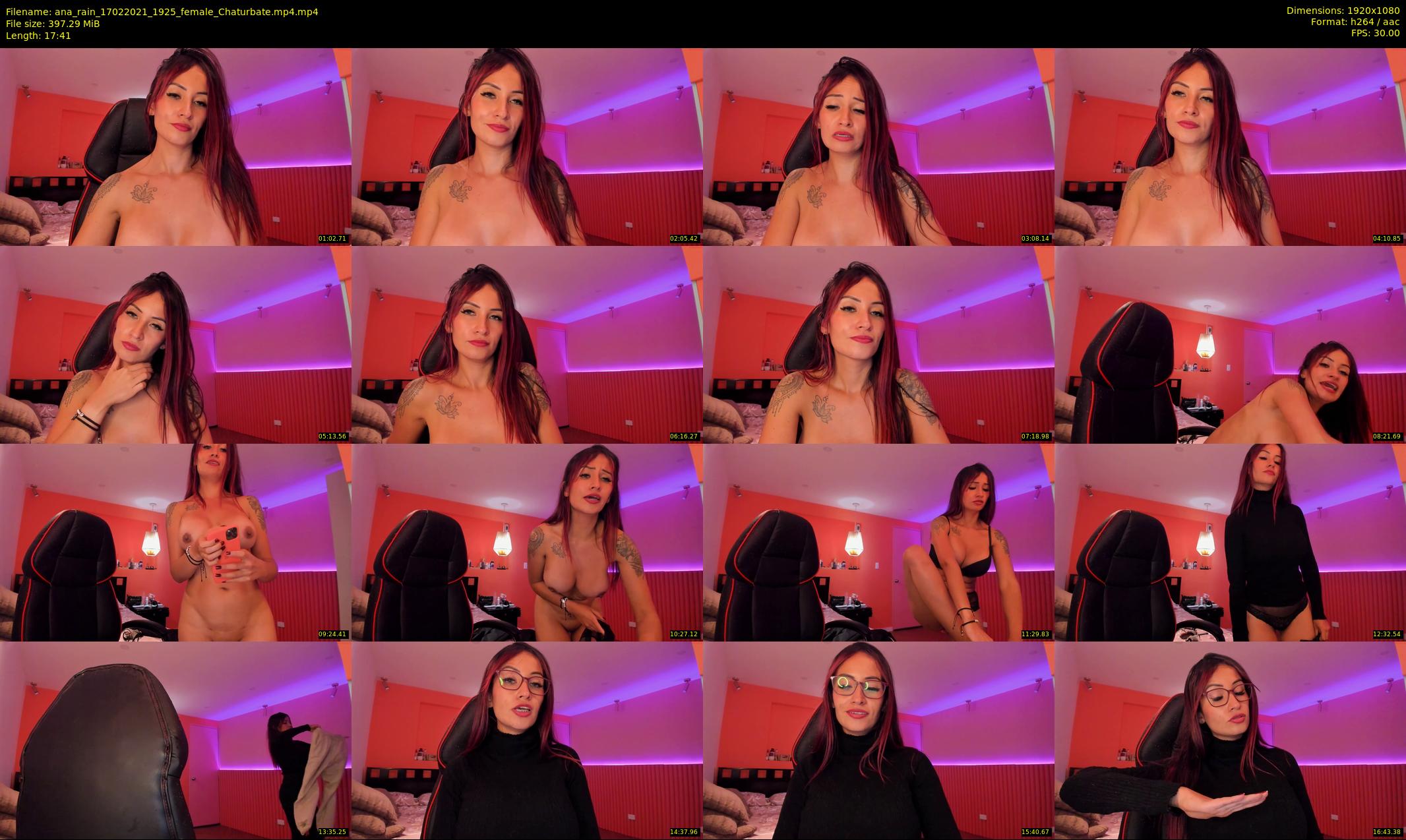 ana_rain — 18 minute Chaturbate female cam show recording, 1080p, Feb 17, 2021
