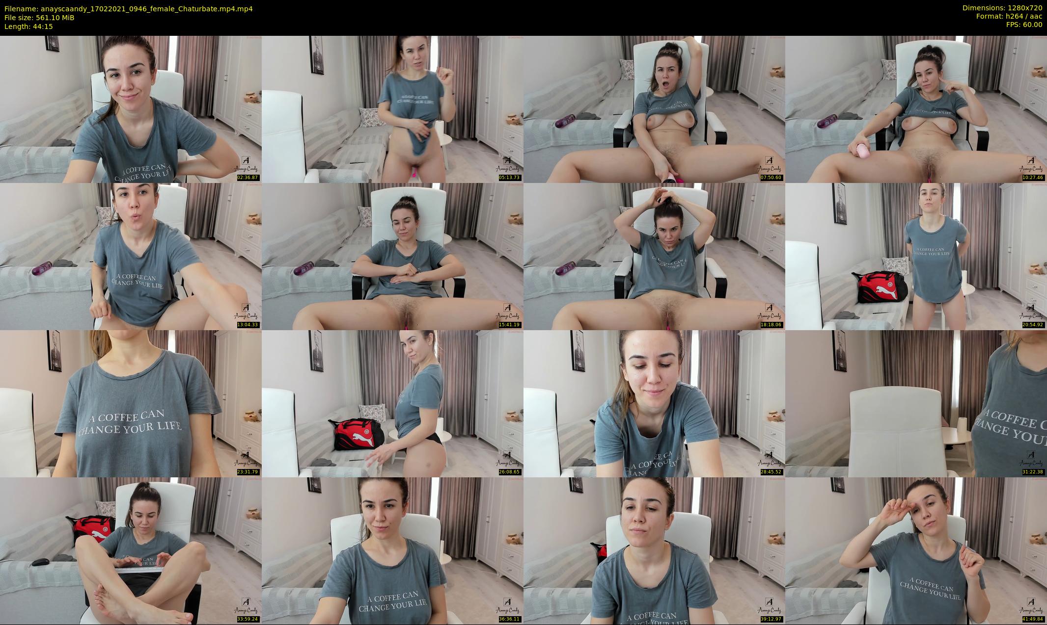 anayscaandy — 45 minute Chaturbate female cam show recording, 720p, Feb 17, 2021
