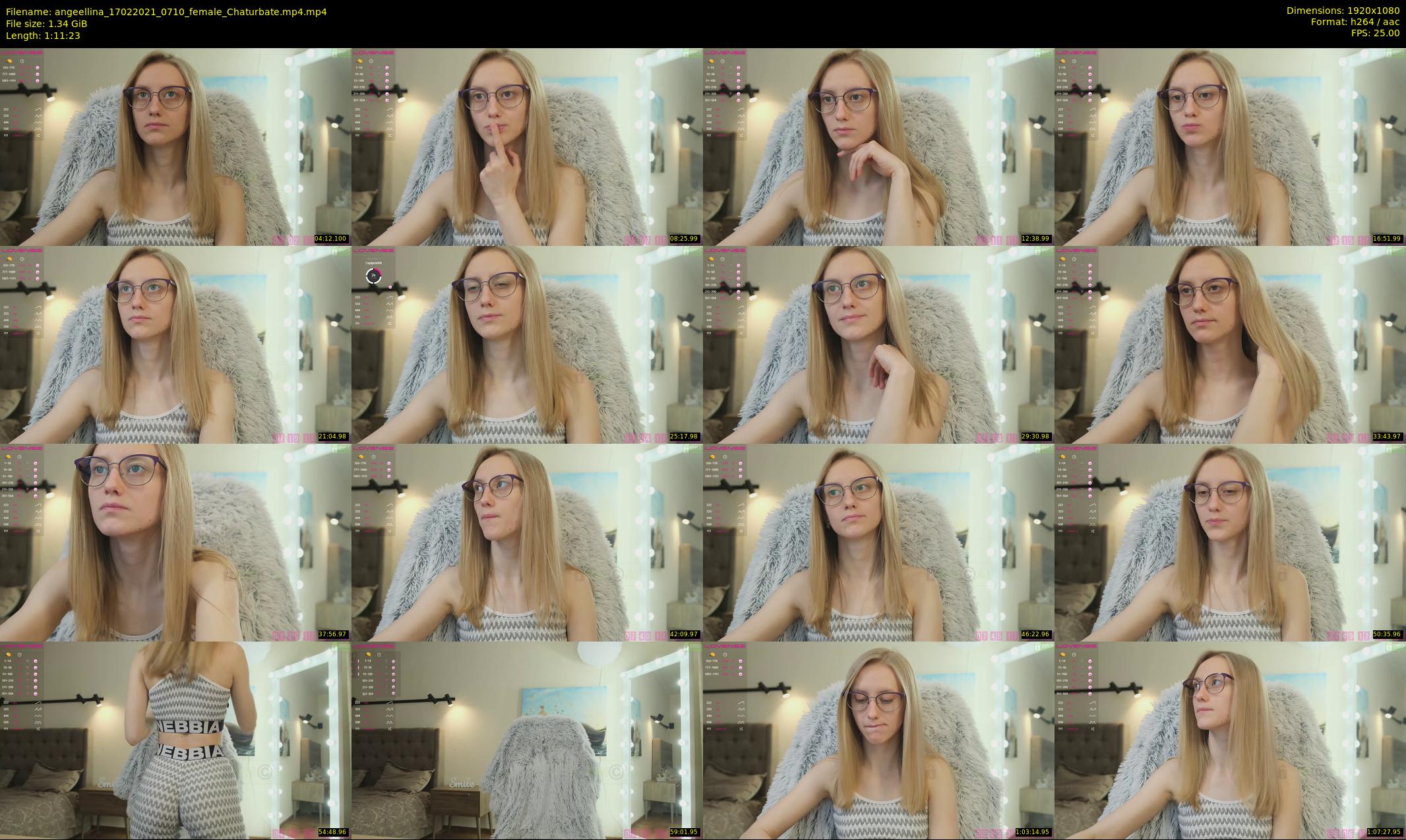 angeellina — 72 minute Chaturbate female cam show recording, 1080p, Feb 17, 2021