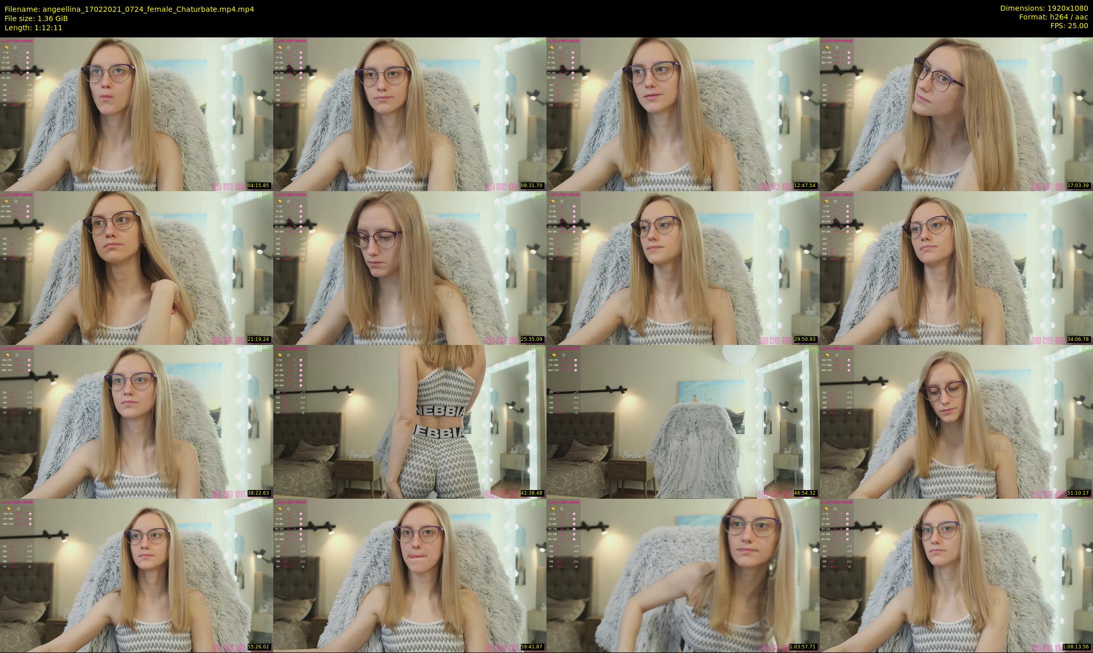 angeellina — 73 minute Chaturbate female cam show recording, 1080p, Feb 17, 2021