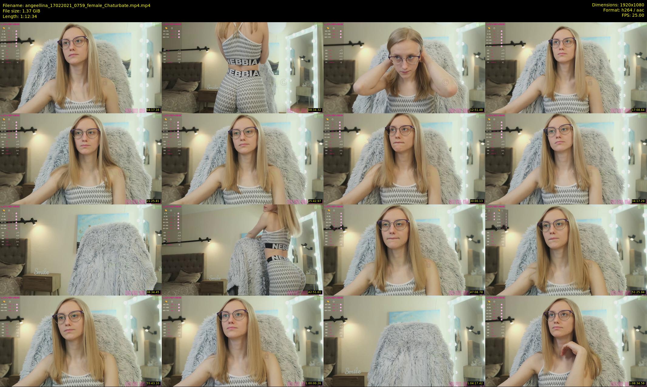 angeellina — 73 minute Chaturbate female cam show recording, 1080p, Feb 17, 2021
