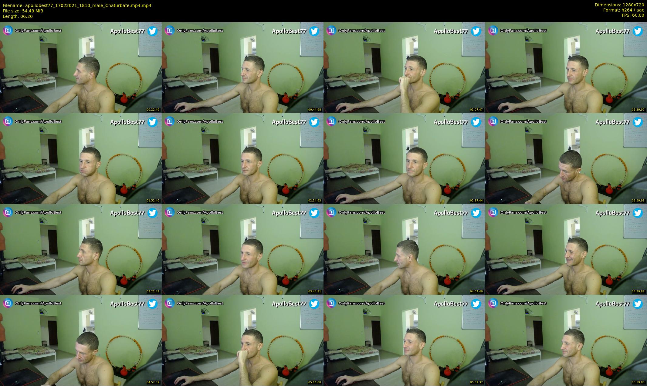 apollobest77 — 7 minute Chaturbate male cam show recording, 720p, Feb 17, 2021