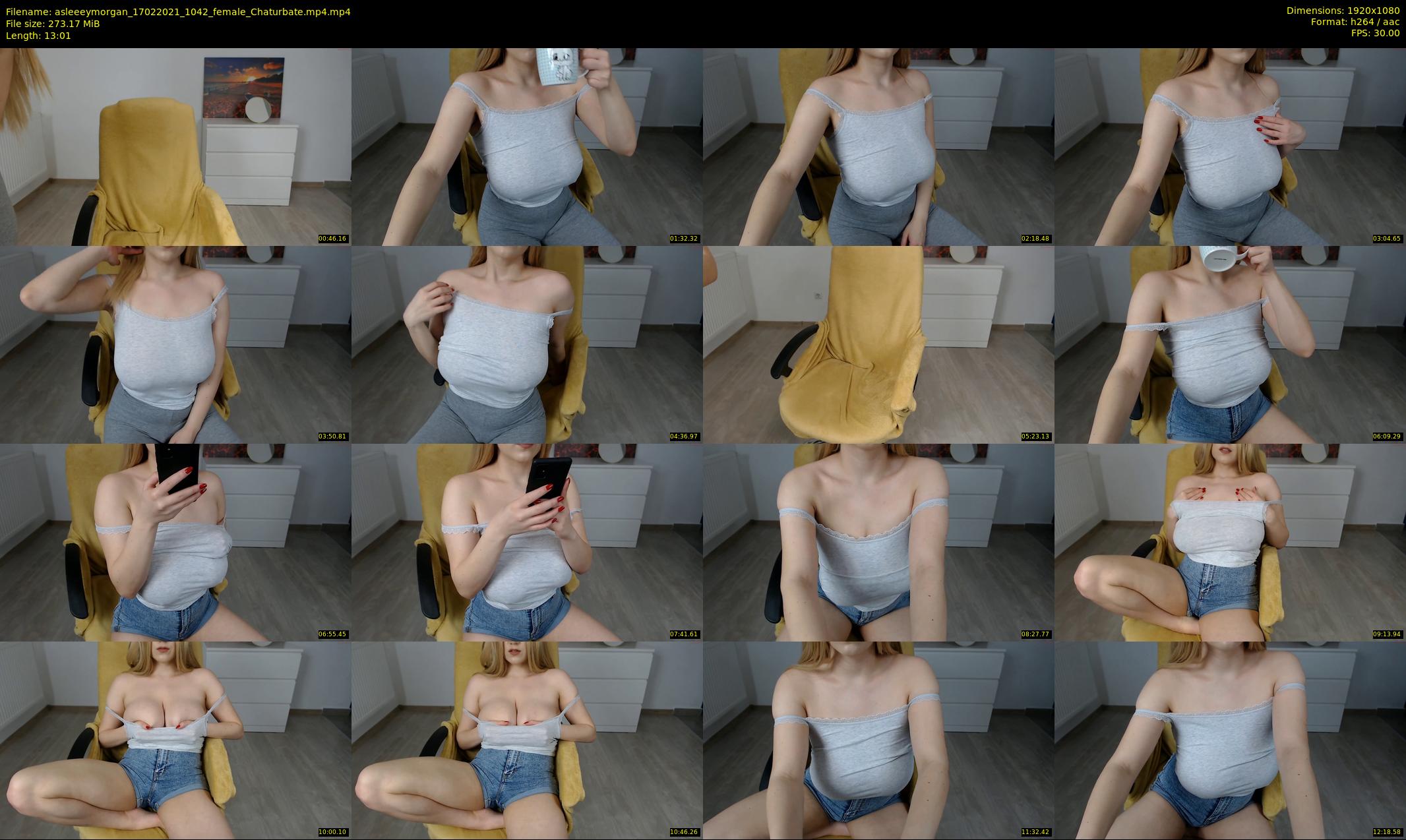 asleeeymorgan — 14 minute Chaturbate female cam show recording, 1080p, Feb 17, 2021