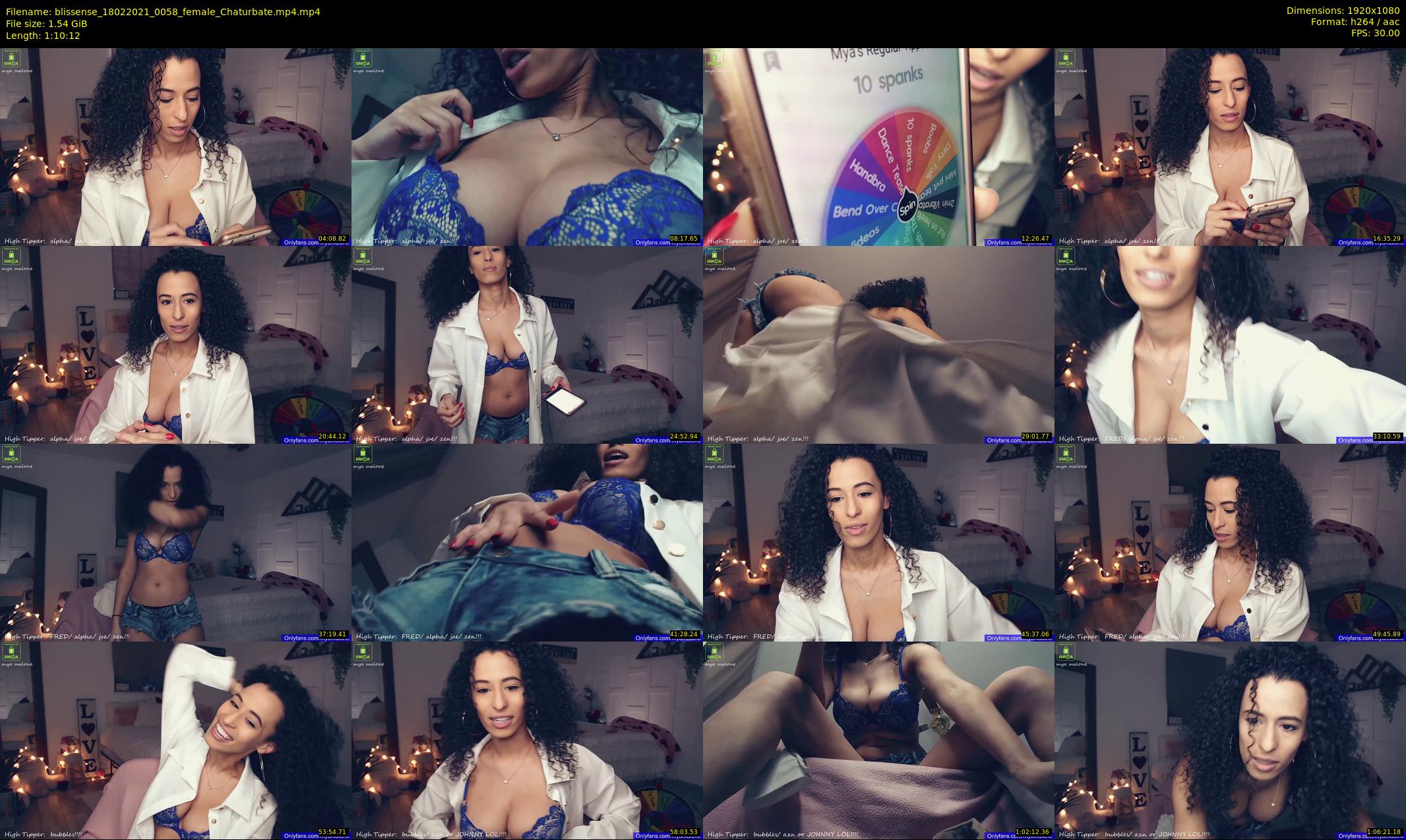 blissense — 71 minute Chaturbate female cam show recording, 1080p, Feb 18, 2021
