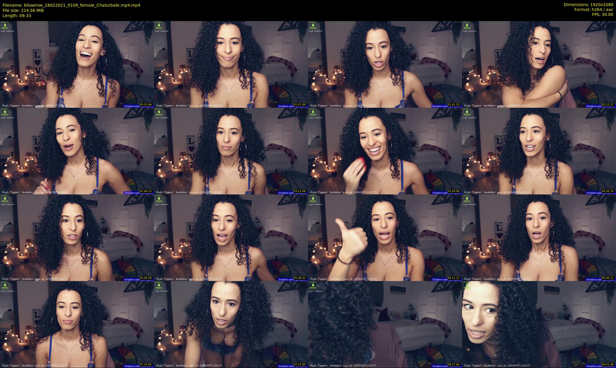 blissense — 10 minute Chaturbate female cam show recording, 1080p, Feb 18, 2021