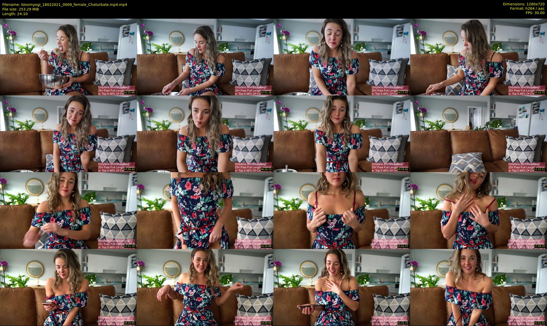 bloomyogi — 25 minute Chaturbate female cam show recording, 720p, Feb 18, 2021
