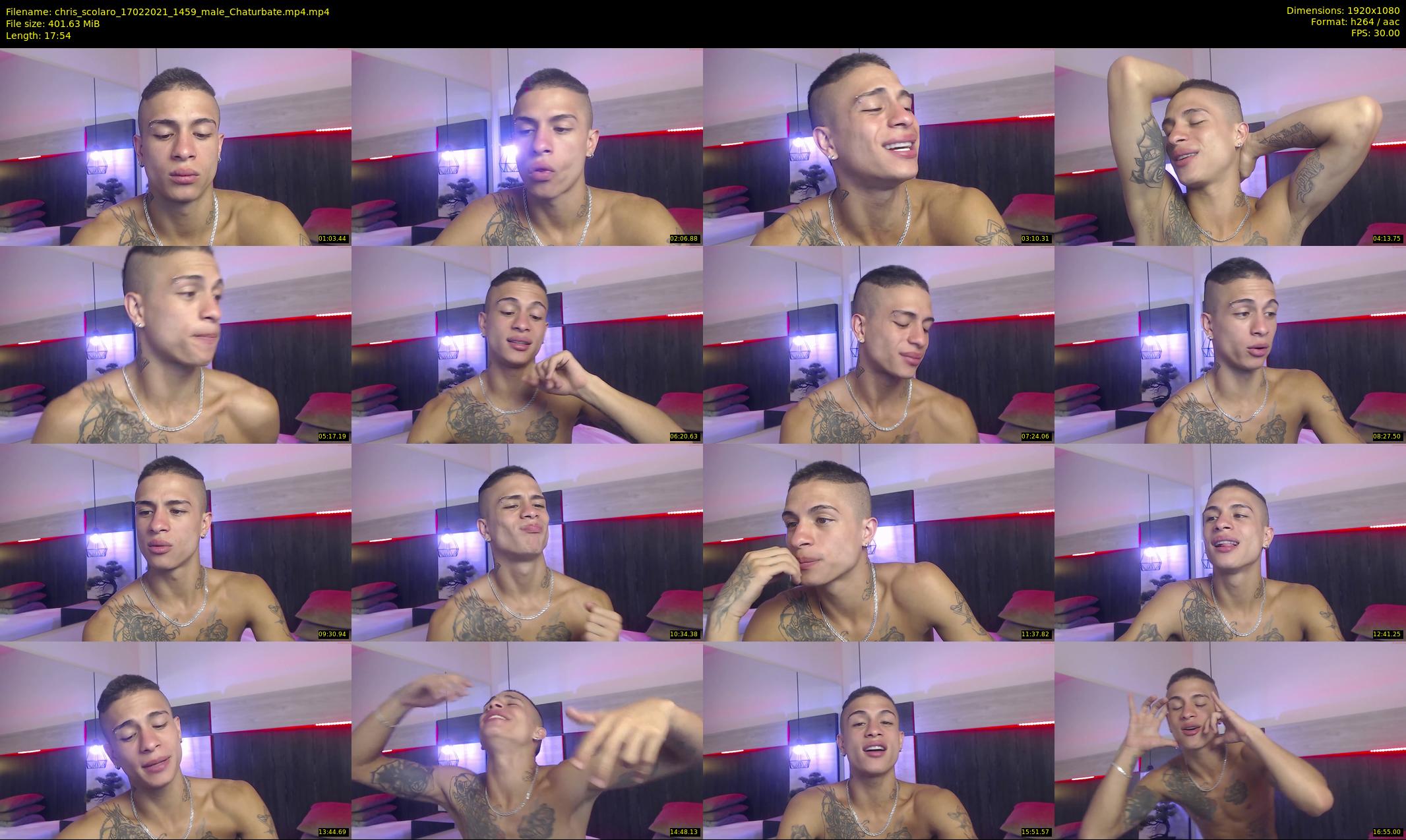 chris_scolaro — 18 minute Chaturbate male cam show recording, 1080p, Feb 17, 2021