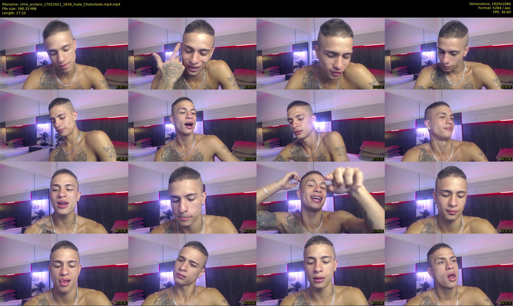 chris_scolaro — 18 minute Chaturbate male cam show recording, 1080p, Feb 17, 2021