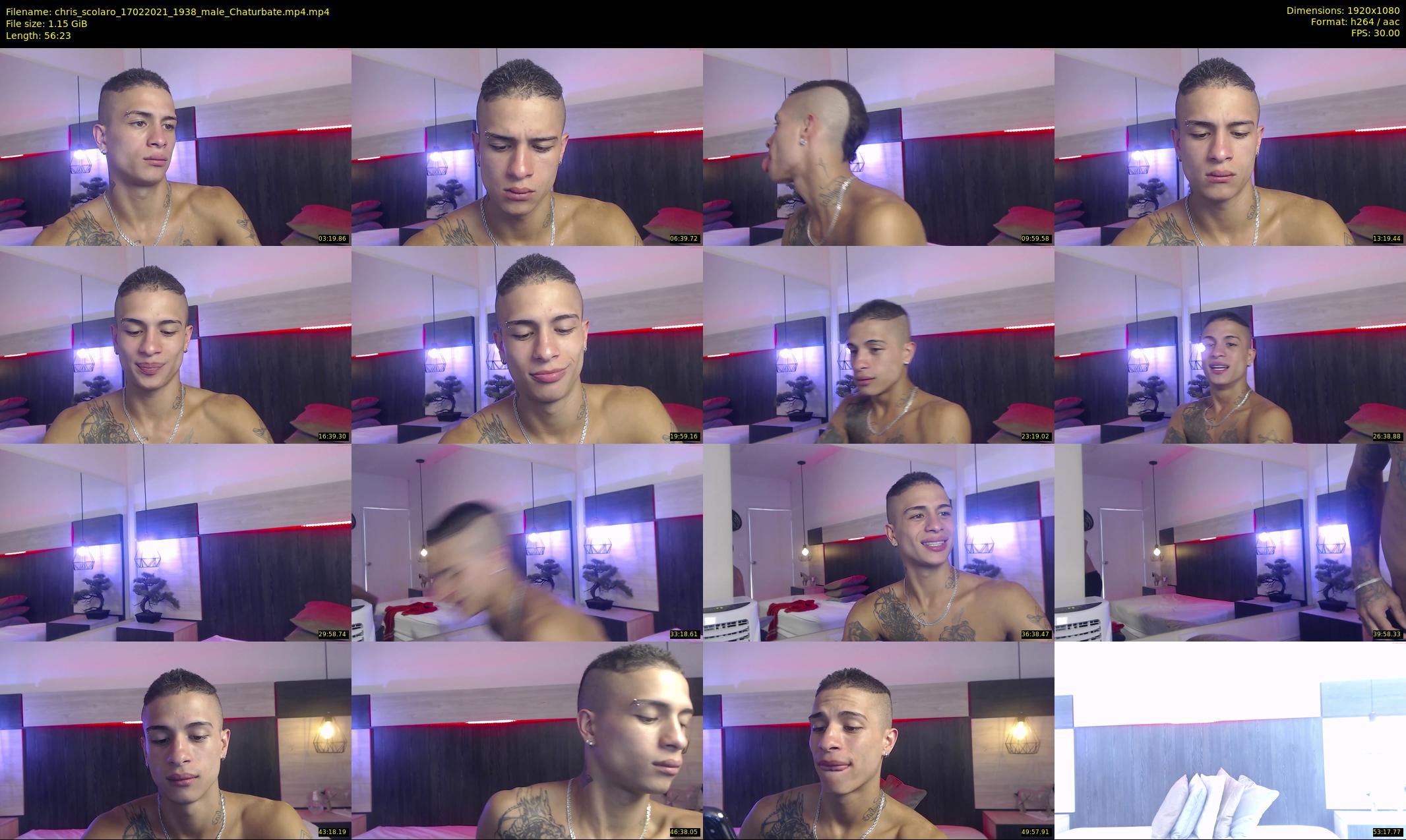 chris_scolaro — 57 minute Chaturbate male cam show recording, 1080p, Feb 17, 2021