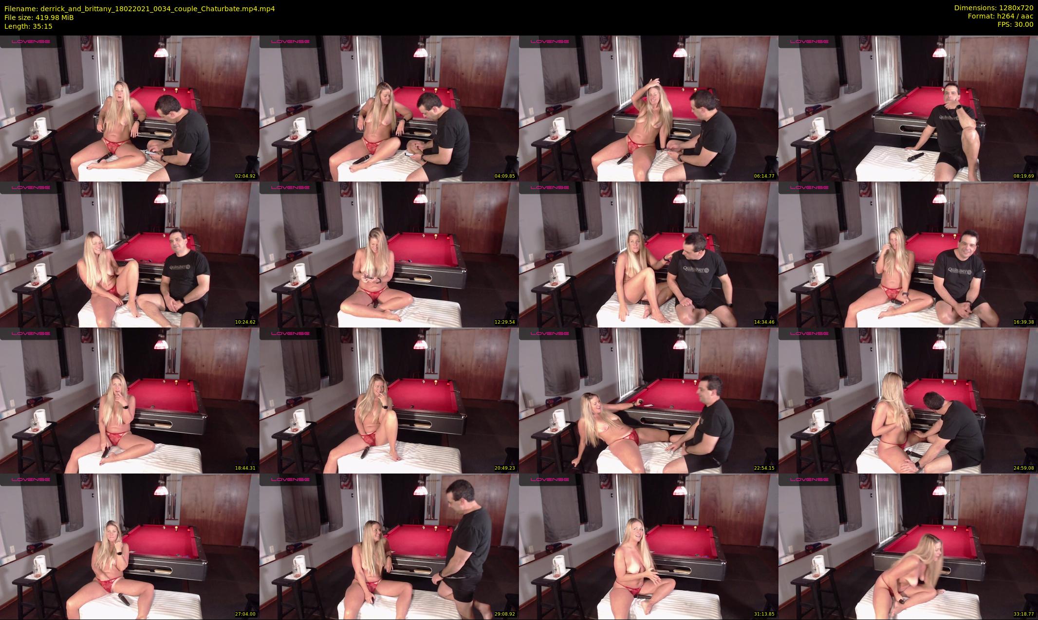 derrick_and_brittany — 36 minute Chaturbate couple cam show recording, 720p, Feb 18, 2021